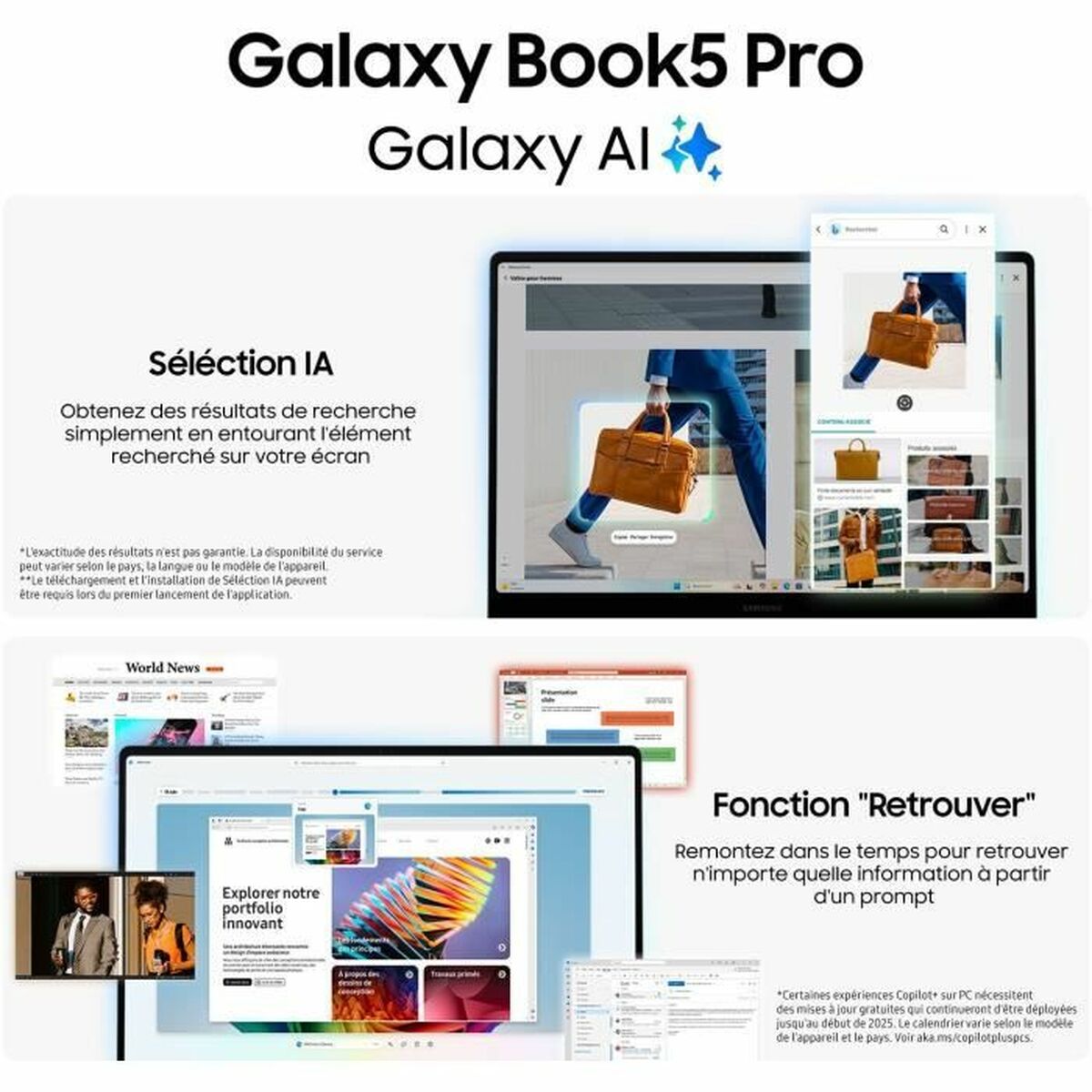 Laptop Samsung GALAXY BOOK5 PRO 14″ intel core ultra 7 256V 16 GB RAM 512 GB SSD