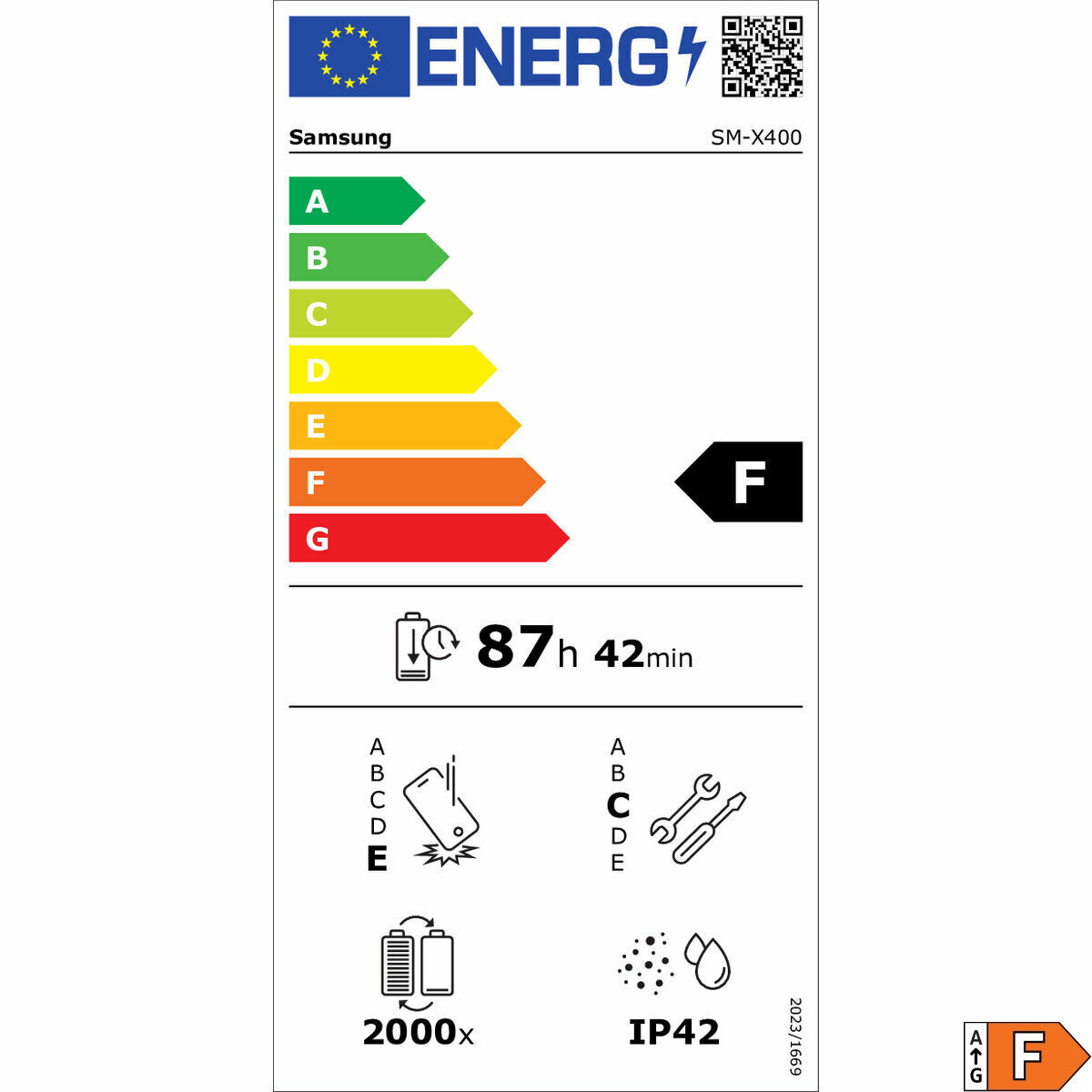 Tablet Samsung SM-X400NZAPEUB 10,9″ 8 GB RAM 256 GB Grey