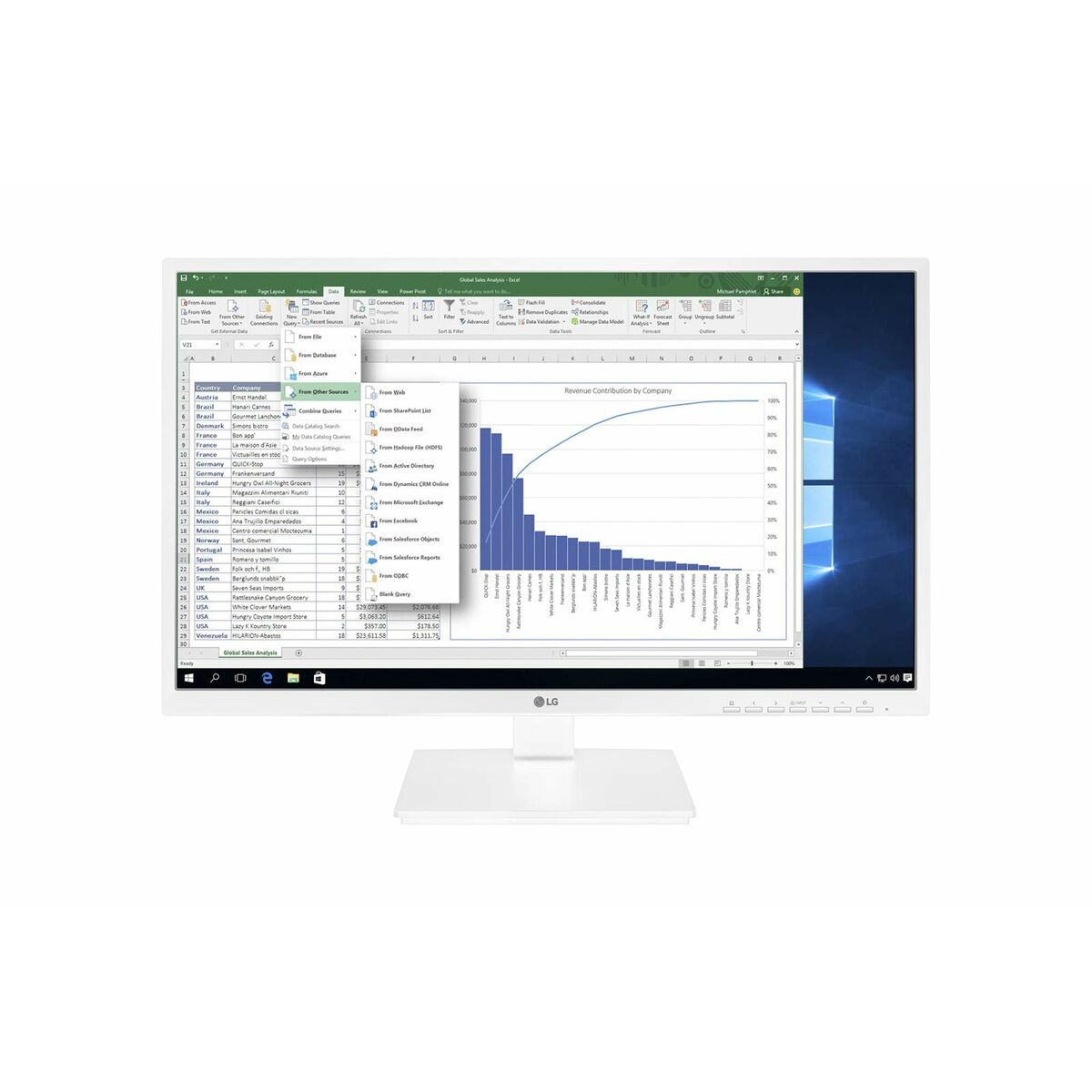 Monitor LG 24BK55YP-W Full HD 23,8″ 75 Hz LED