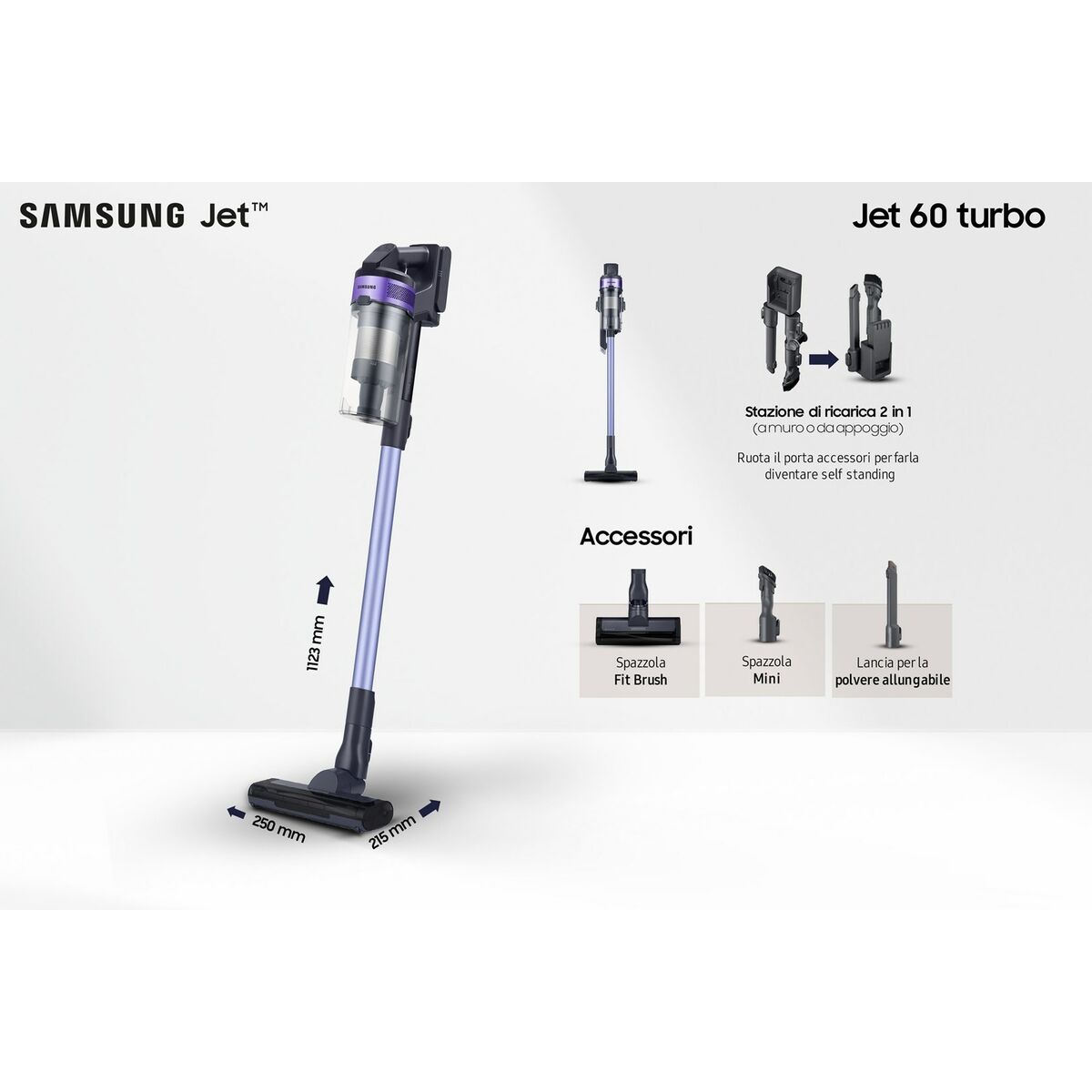 Stick Vacuum Cleaner Samsung VS15A6031R4/ET 150 W