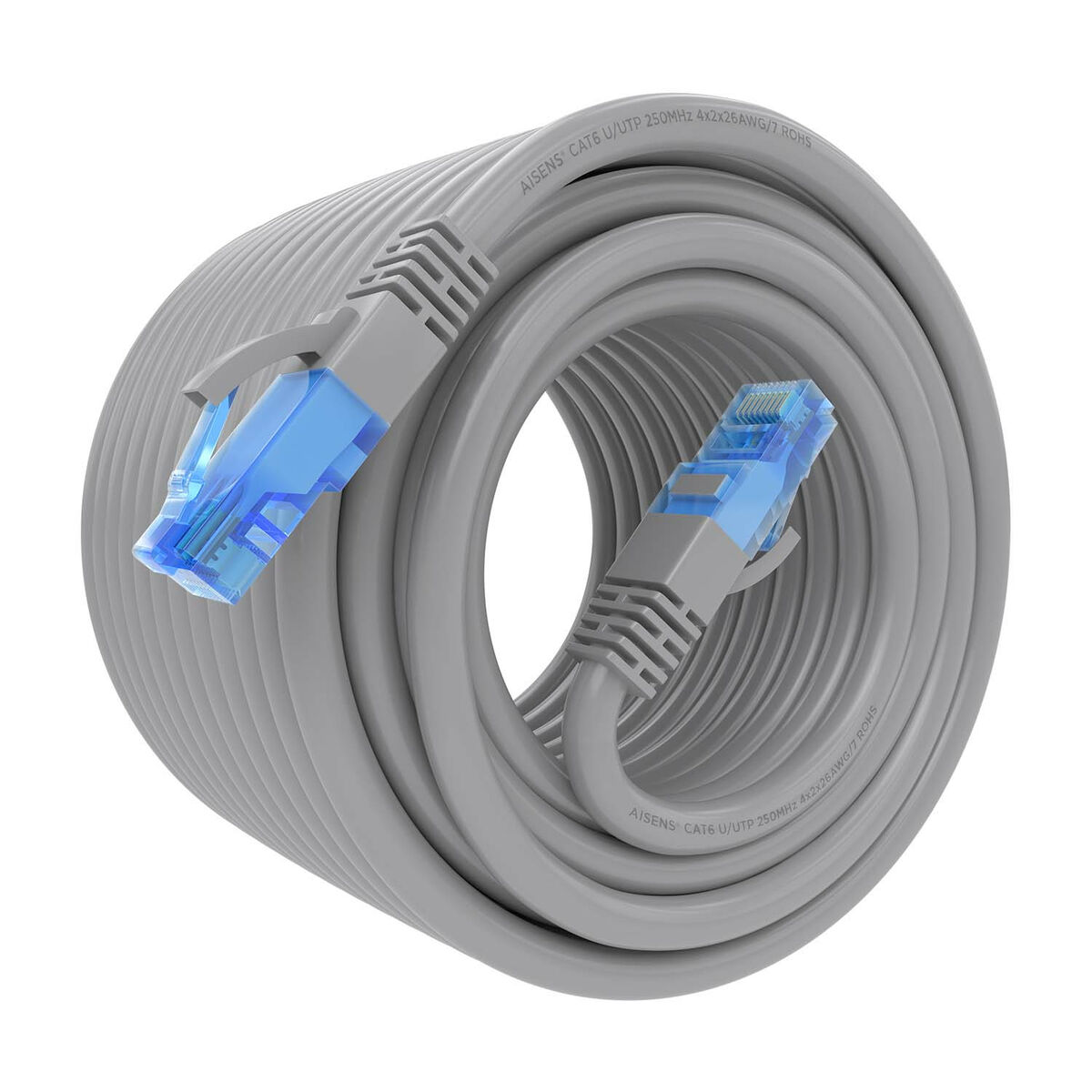 UTP Category 6 Rigid Network Cable Aisens A135-0783 Grey 15 m