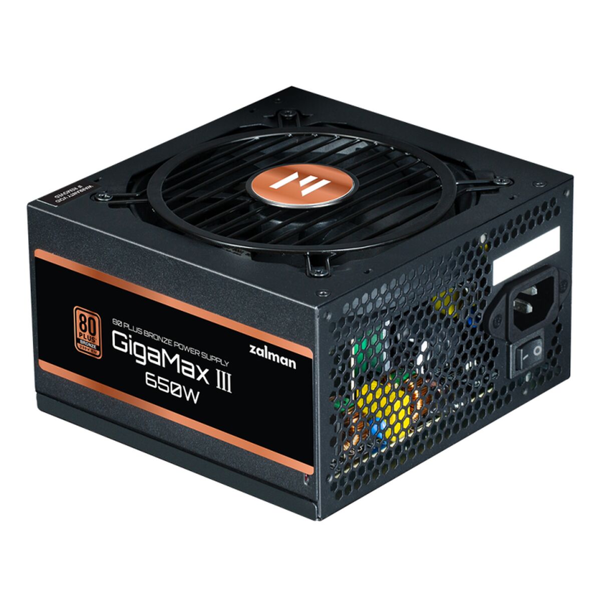 Power supply Zalman GigaMax III ATX 650 W 110 W 80 Plus Bronze Power supply Zalman GigaMax III ATX 650 W 110 W 80 Plus Bronze