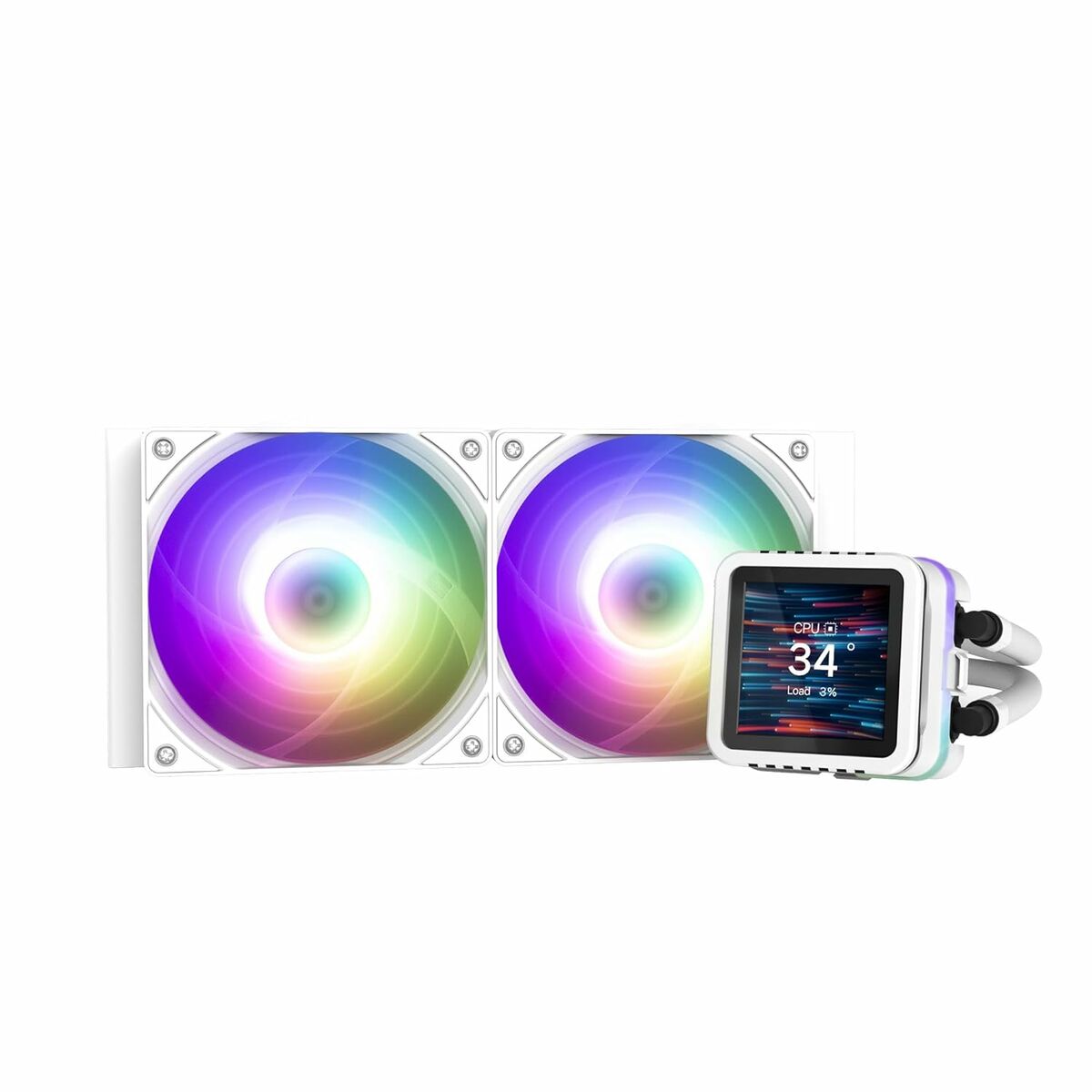 Box Ventilator Zalman ALPHA2 DS A24 WHITE  12 cm (1 Unit)