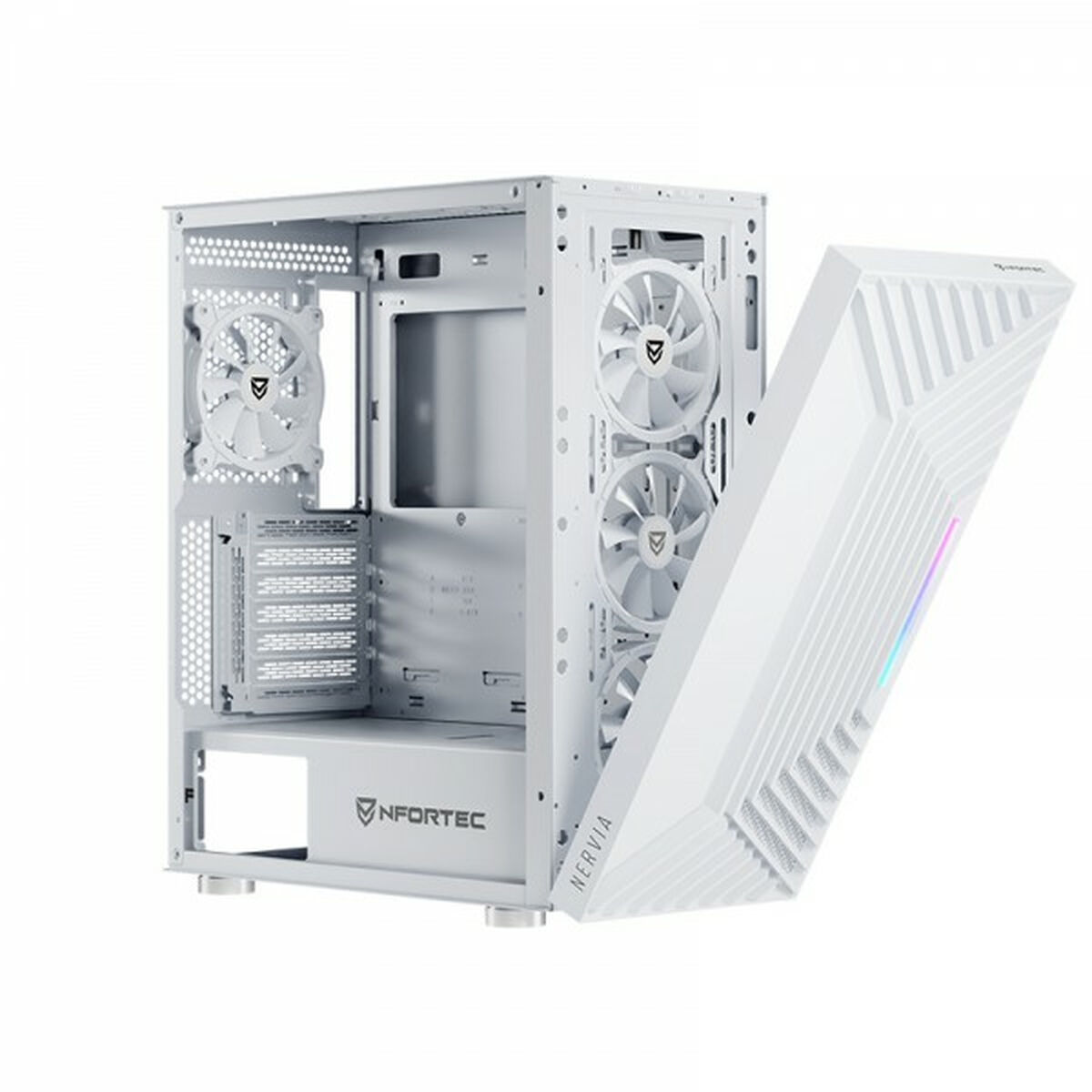 ATX Semi-tower Box Nfortec NF-CS-NERVIA-W White ATX Semi-tower Box Nfortec NF-CS-NERVIA-W White