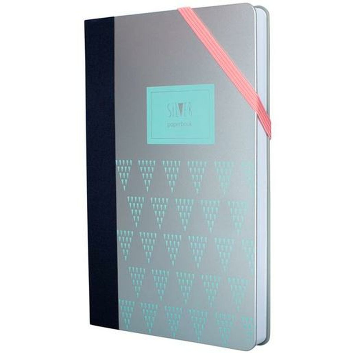 Notebook Milan Turquoise Silver 21 x 14,6 x 1,6 cm Notebook Milan Turquoise Silver 21 x 14,6 x 1,6 cm