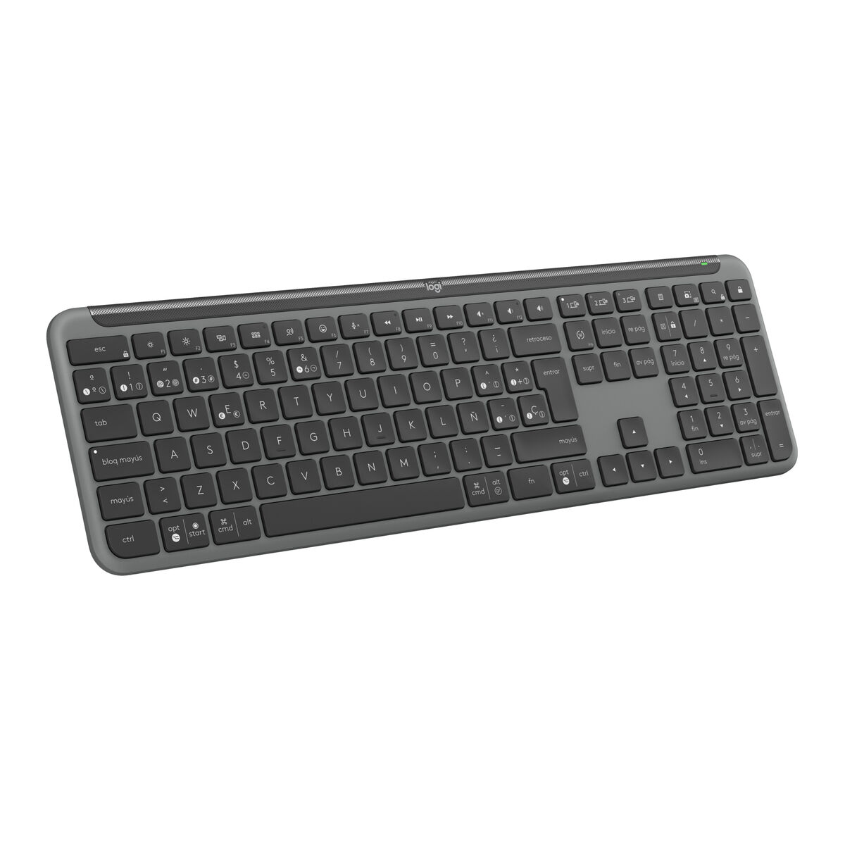 Wireless Keyboard Logitech 920-012455 Graphite QWERTY Wireless Keyboard Logitech 920-012455 Graphite QWERTY