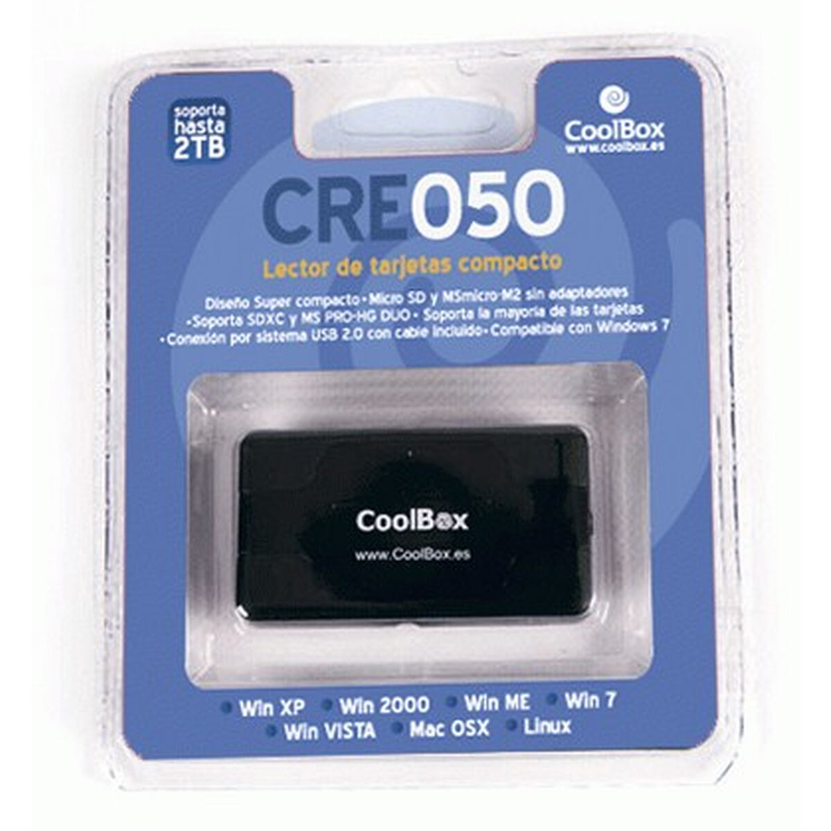 Card Reader CoolBox CRCOOCRE050 Black Card Reader CoolBox CRCOOCRE050 Black