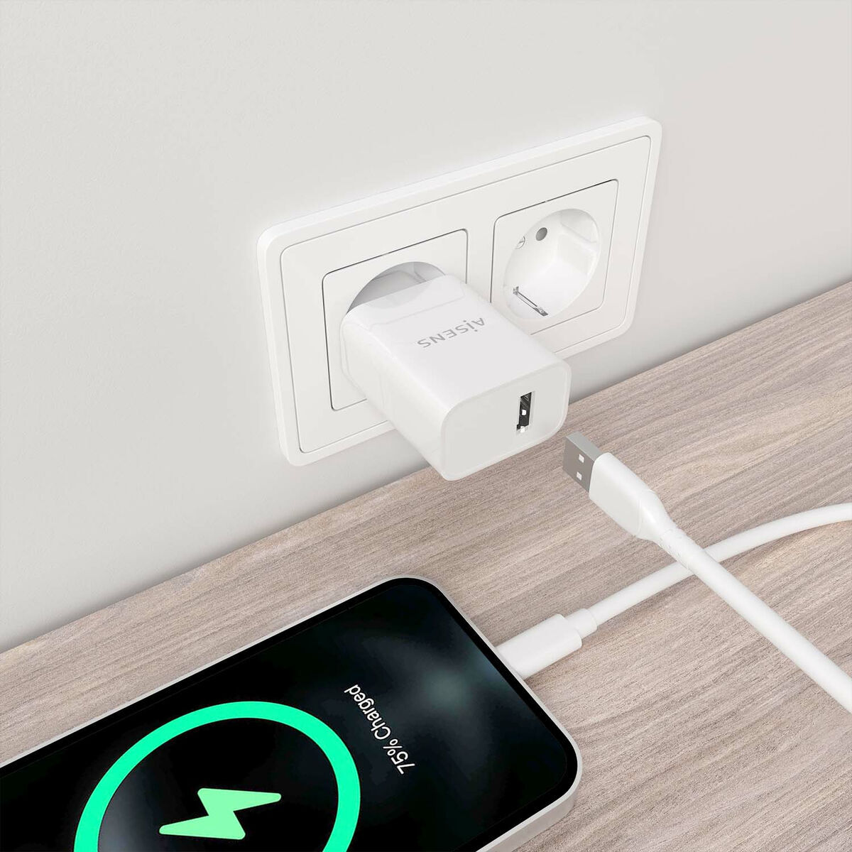 Wall Charger Aisens A110-0853 White 50 W