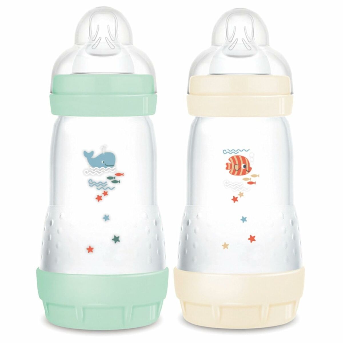 Baby’s bottle MAM Fishes Green Beige