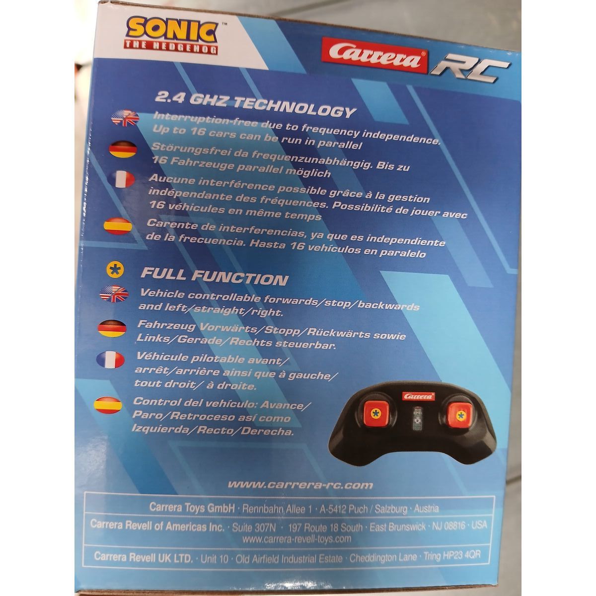 Remote-Controlled Car Sonic 1:43 Multicolour (Multicolour)