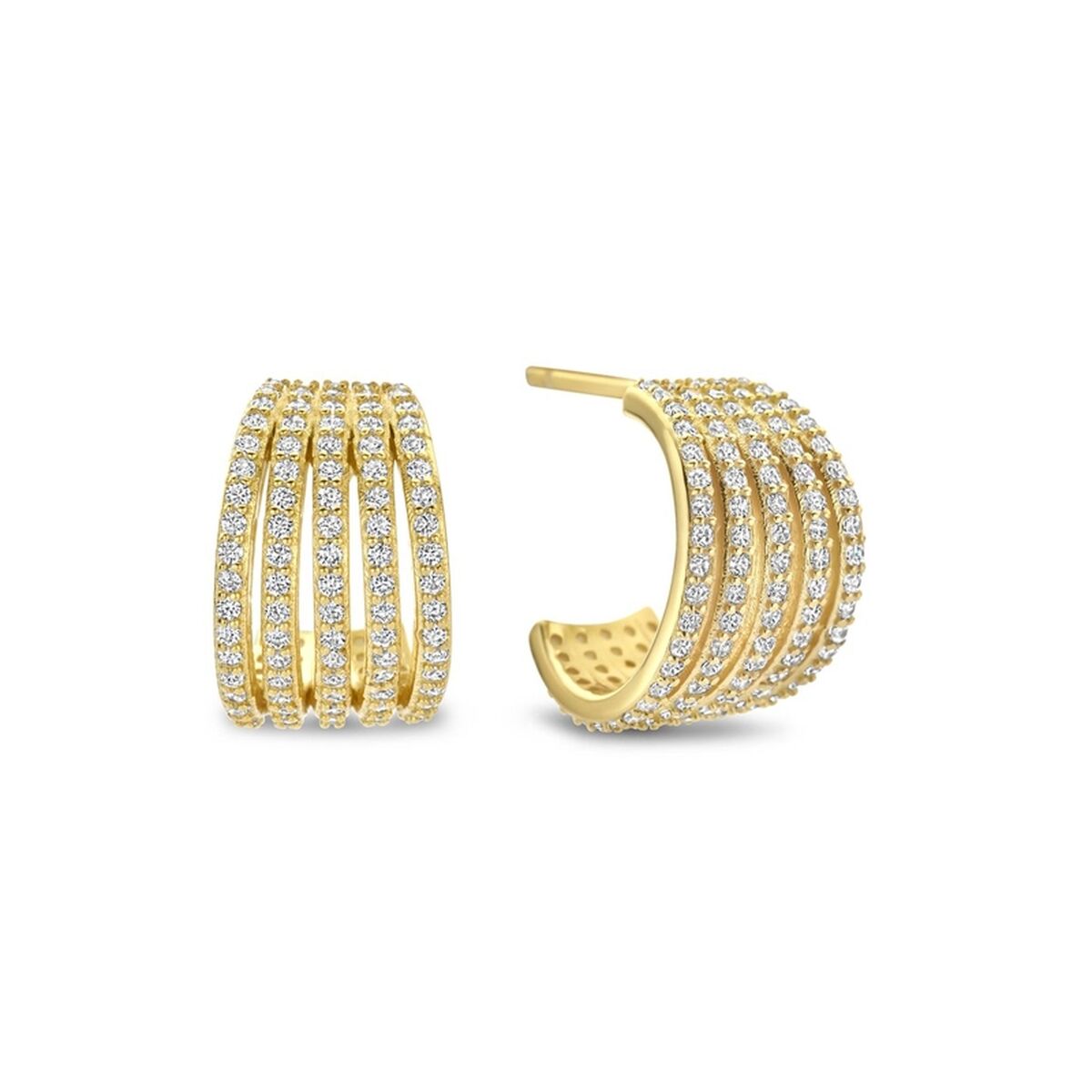 Ladies’ Earrings New Bling 9NB-1430 Golden