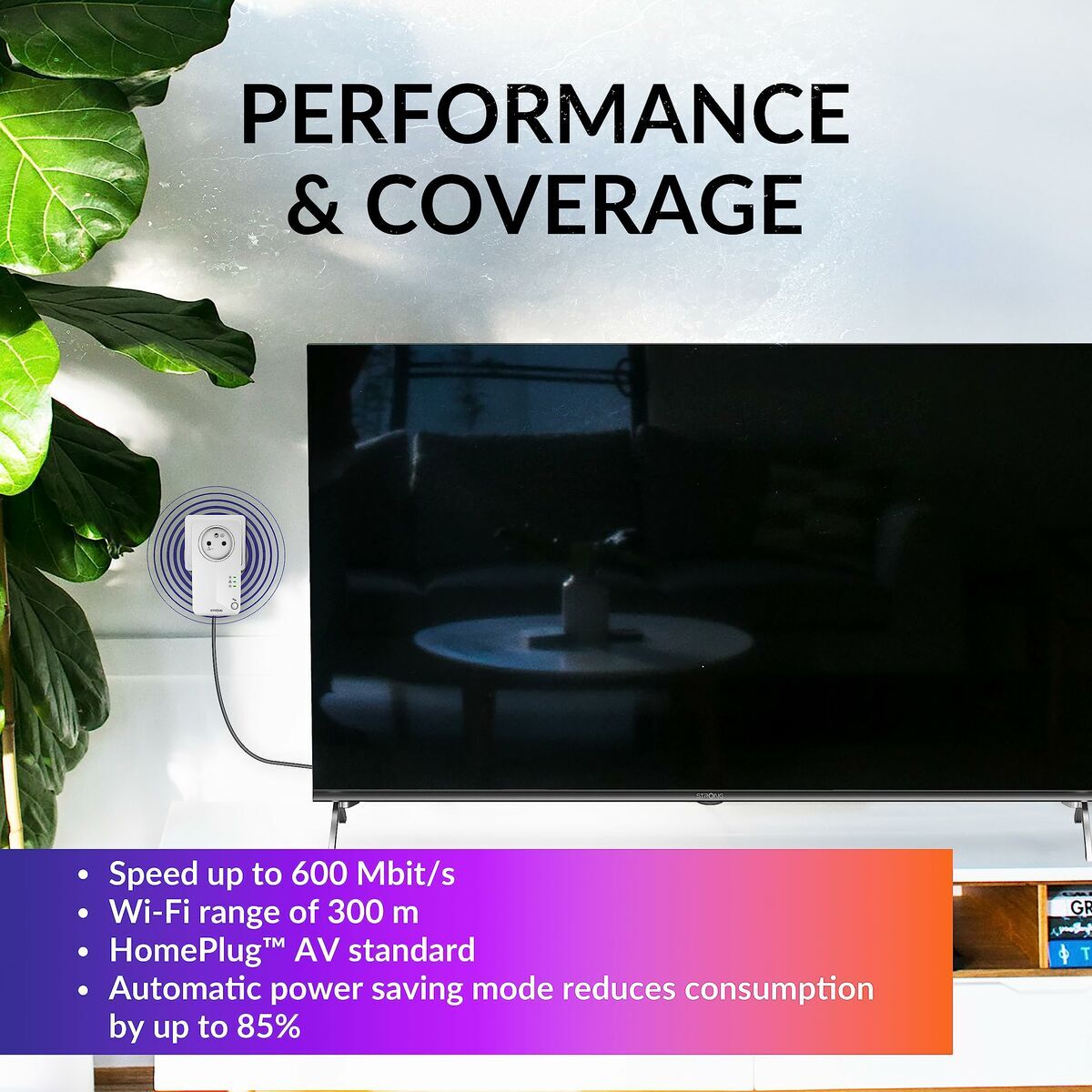 PLC Adapter STRONG PL600TRIEUV2