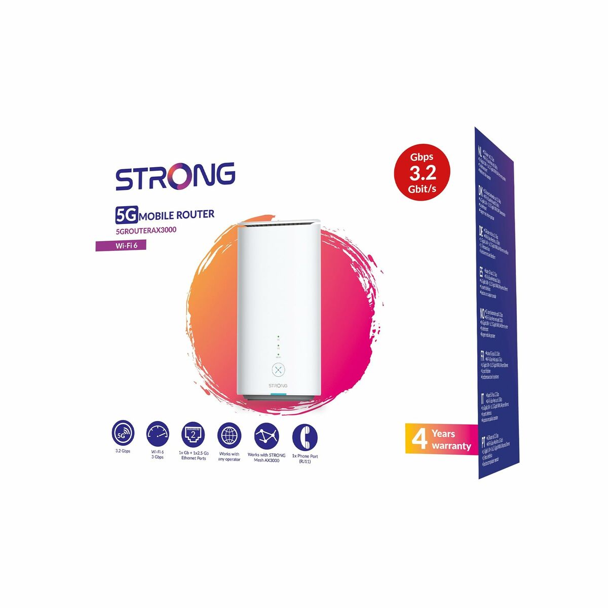 Wi-Fi USB Adapter STRONG 5GROUTERAX3000 White
