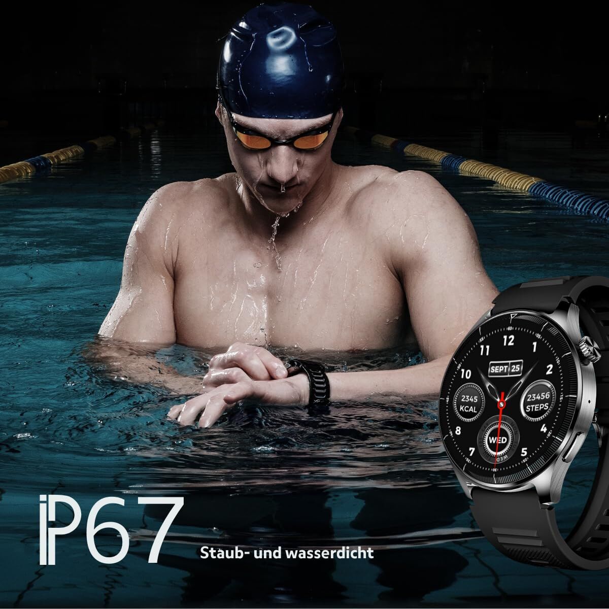 Smartwatch beafon WATCH 301 44 mm 1,45″ Black