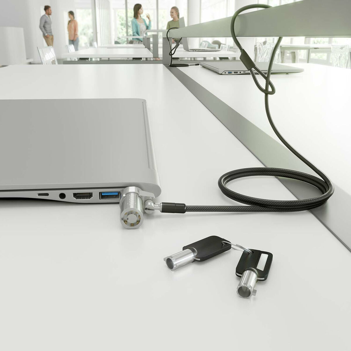 Security Cable Aisens ASLK-D45K06-BK Black 1,5 m