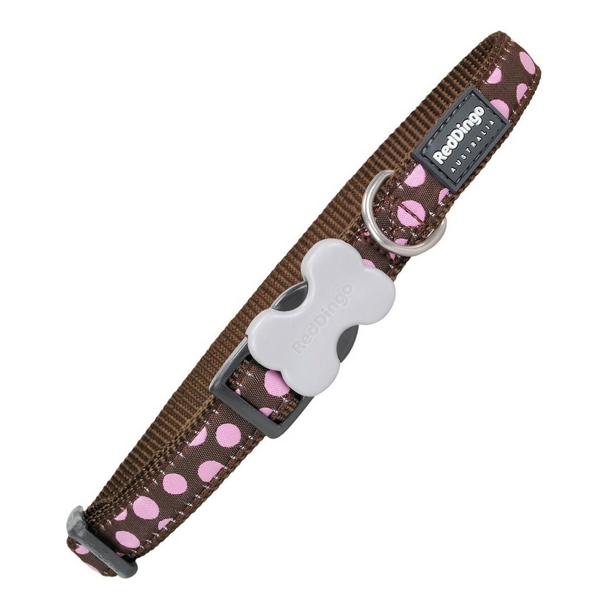 Dog collar Red Dingo Style Pink Spots (2,5 x 41-63 cm) Dog collar Red Dingo Style Pink Spots (2,5 x 41-63 cm)