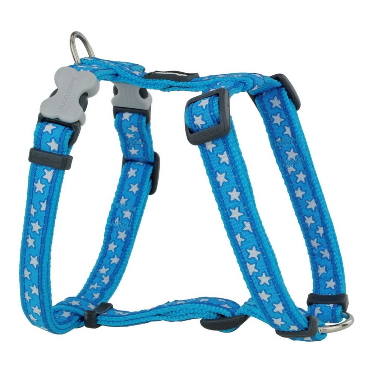 Dog Harness Red Dingo Style Blue Star 25-39 cm Dog Harness Red Dingo Style Blue Star 25-39 cm