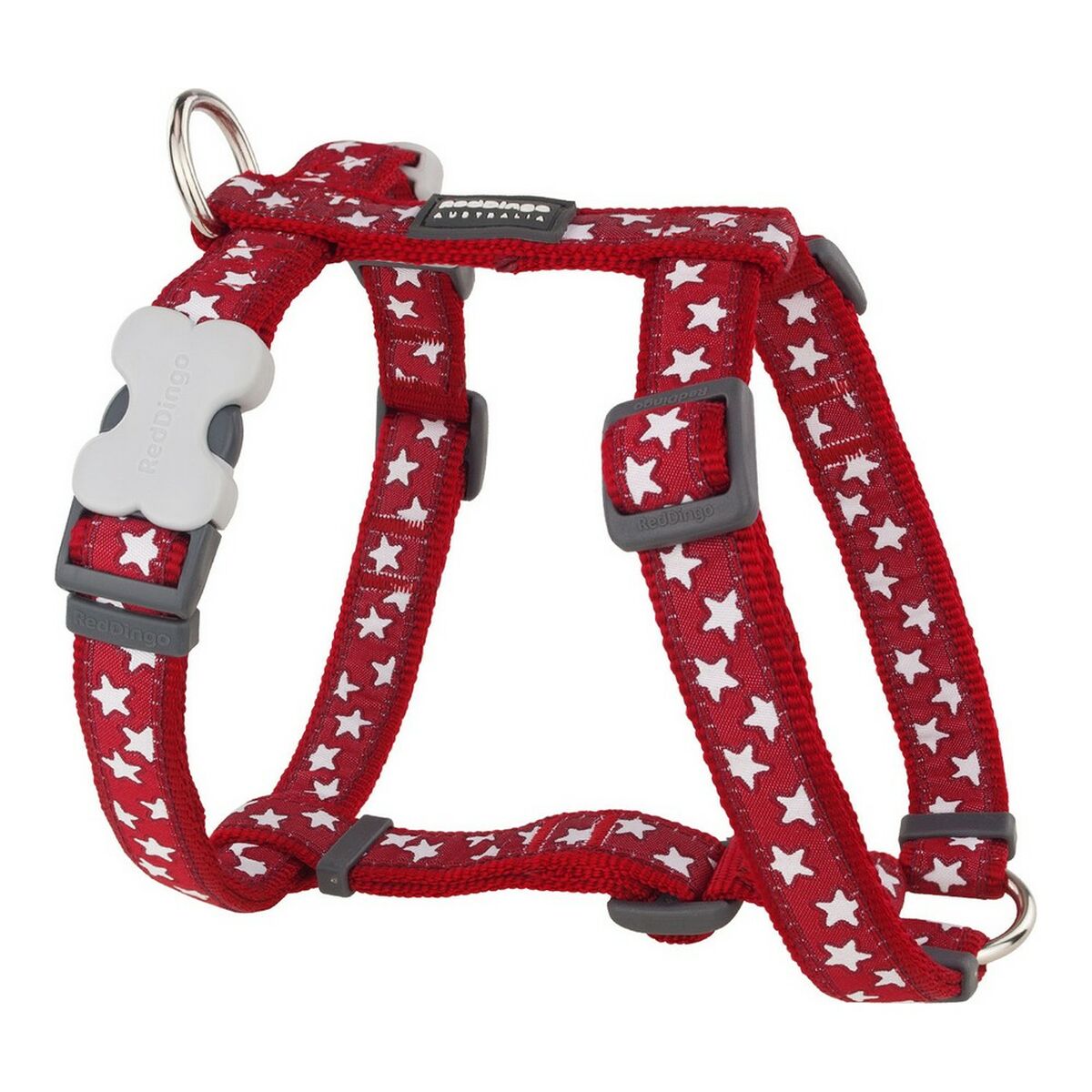 Dog Harness Red Dingo Style Red Star 30-48 cm Dog Harness Red Dingo Style Red Star 30-48 cm