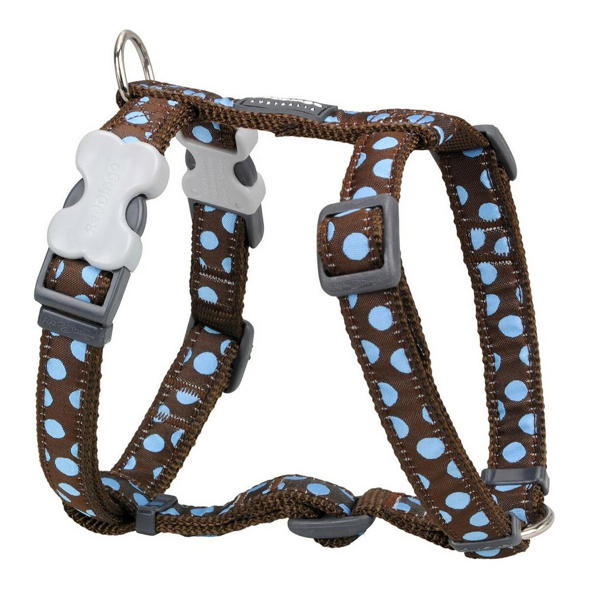 Dog Harness Red Dingo Style Sports Blue Spots 37-61 cm Dog Harness Red Dingo Style Sports Blue Spots 37-61 cm