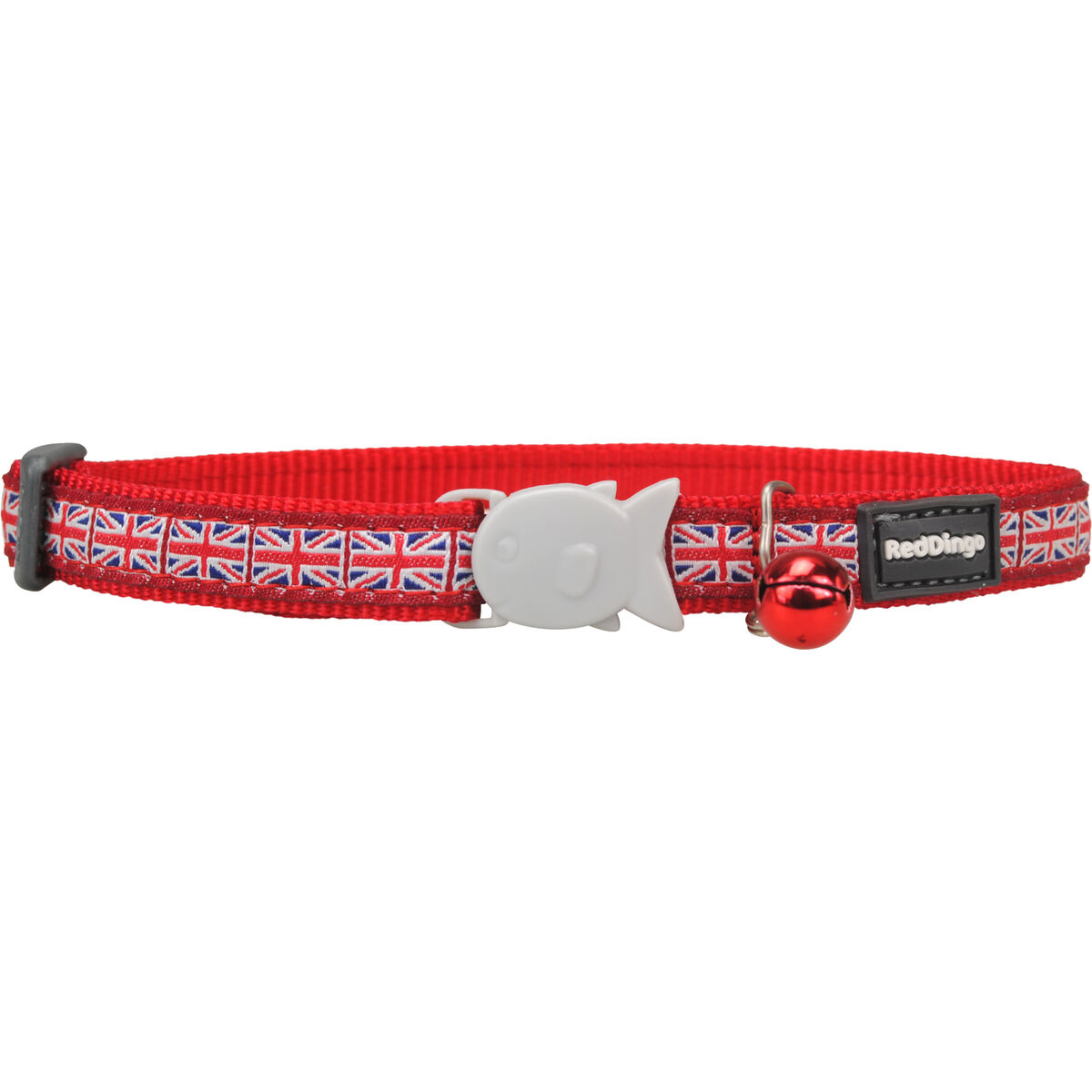 Dog collar Red Dingo STYLE UNION JACK FLAG 15 mm x 24-36 cm Dog collar Red Dingo STYLE UNION JACK FLAG 15 mm x 24-36 cm