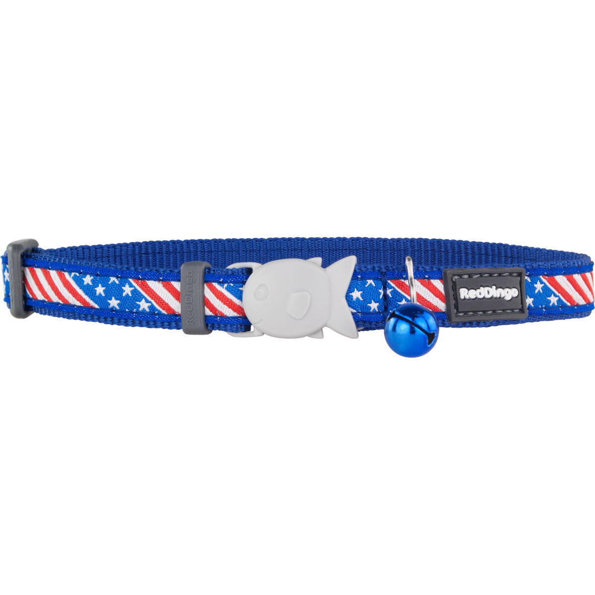 Dog collar Red Dingo STYLE US FLAG 31-47 cm Dog collar Red Dingo STYLE US FLAG 31-47 cm