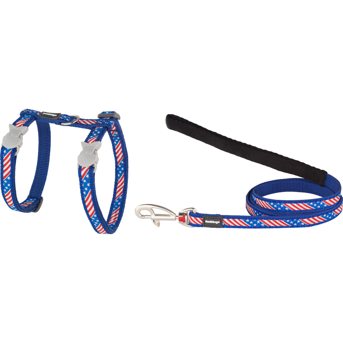 Dog Harness Red Dingo US Flag 21-35 cm Blue Dog Harness Red Dingo US Flag 21-35 cm Blue
