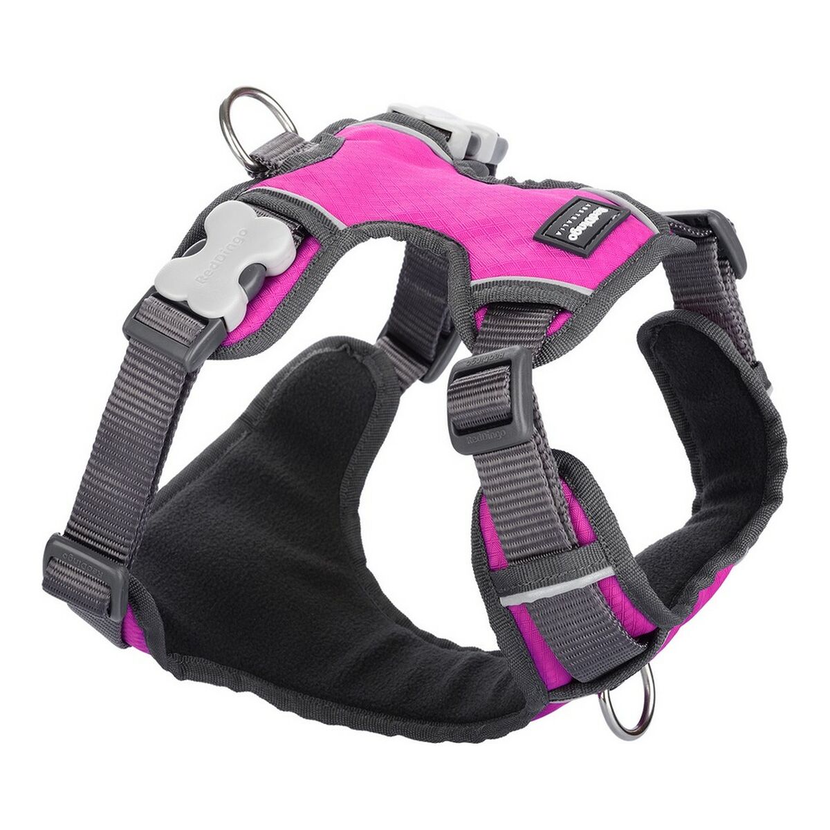 Dog Harness Red Dingo Padded M Fuchsia Dog Harness Red Dingo Padded M Fuchsia