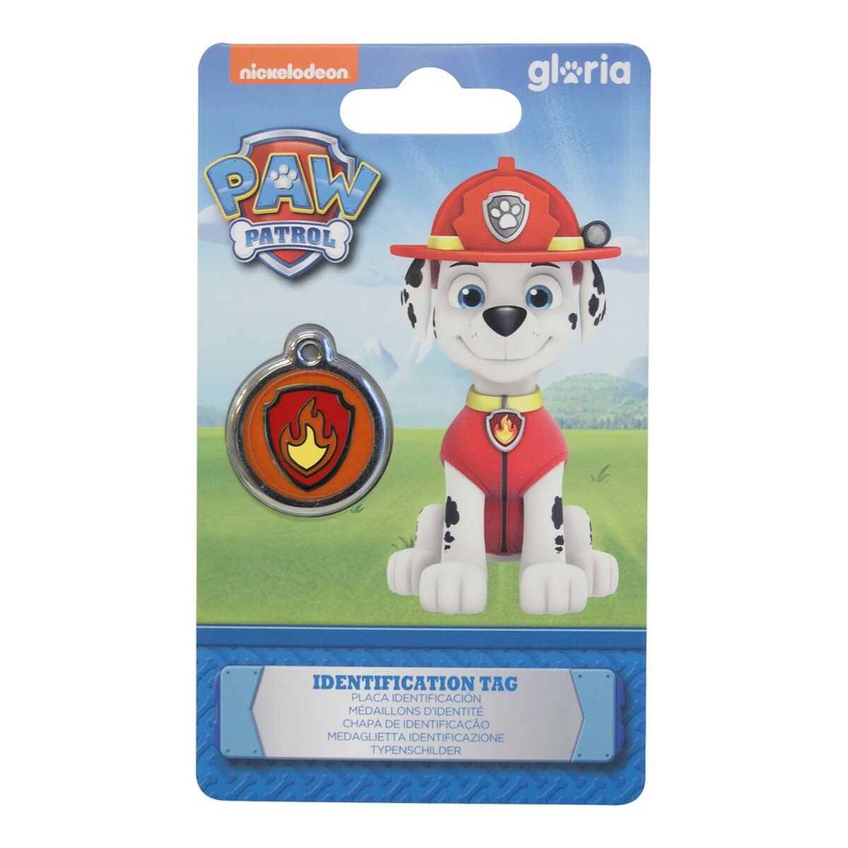 Identification plate for collar The Paw Patrol Marshall Size M Identification plate for collar The Paw Patrol Marshall Size M