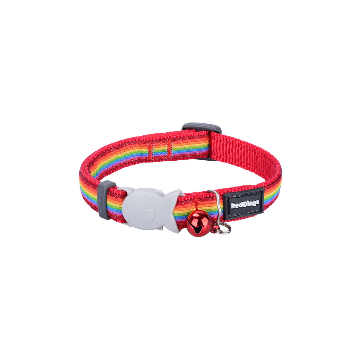 Dog collar Red Dingo STYLE RAINBOW 15 mm x 24-36 cm Dog collar Red Dingo STYLE RAINBOW 15 mm x 24-36 cm