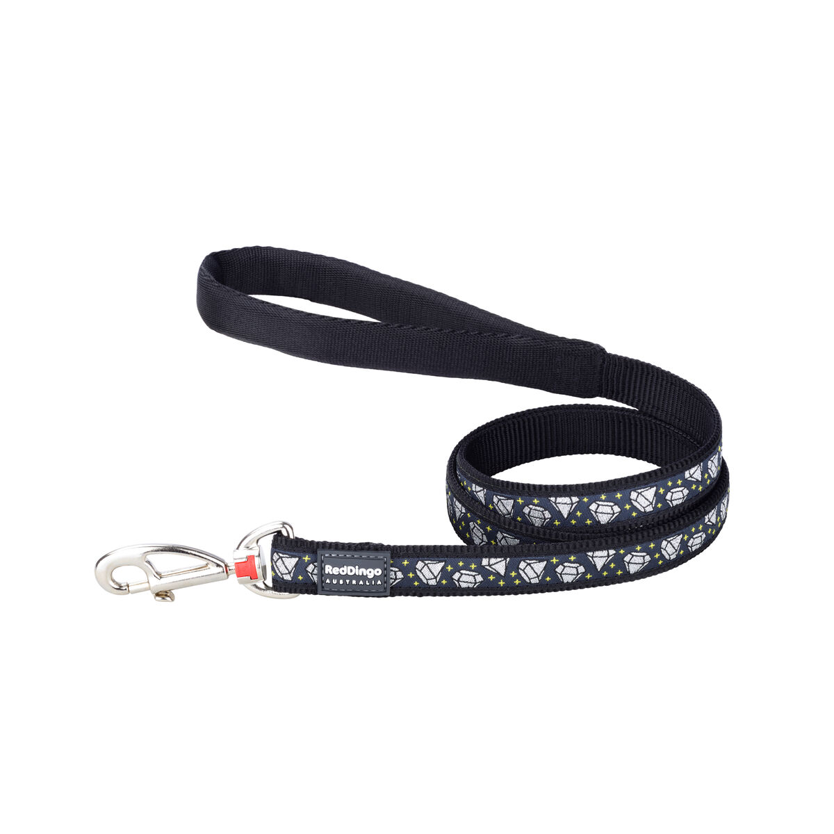 Dog Lead Red Dingo STYLE DIAMOND Black 2 x 120 cm Dog Lead Red Dingo STYLE DIAMOND Black 2 x 120 cm