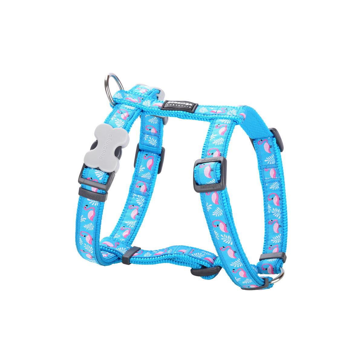 Dog Harness Red Dingo Flamingo 25-39 cm Turquoise Dog Harness Red Dingo Flamingo 25-39 cm Turquoise