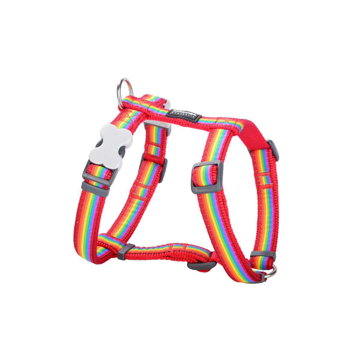 Dog Harness Red Dingo STYLE RAINBOW 36-54 cm 30-48 cm Dog Harness Red Dingo STYLE RAINBOW 36-54 cm 30-48 cm