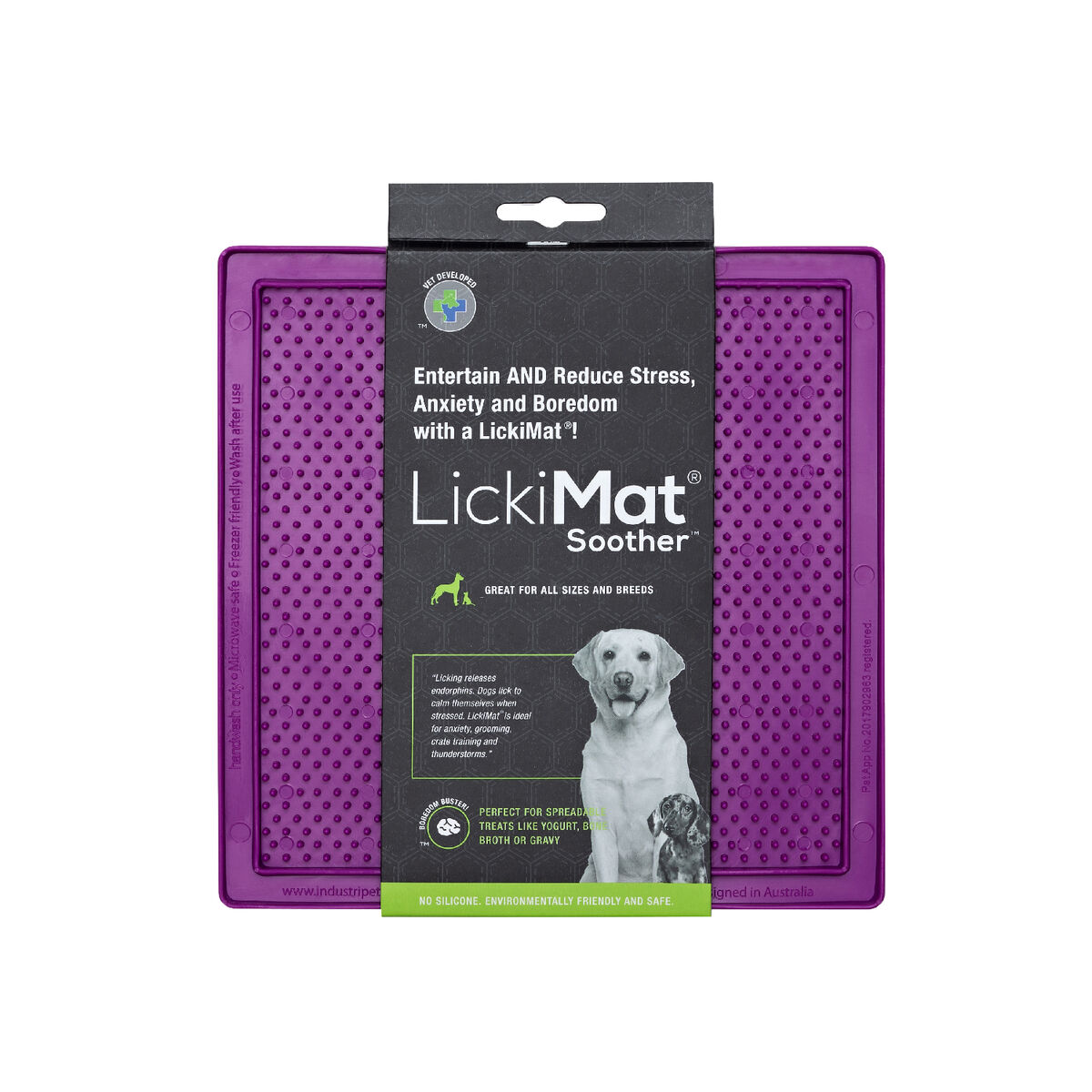 Dog Feeder Lickimat Purple TPR Dog Feeder Lickimat Purple TPR