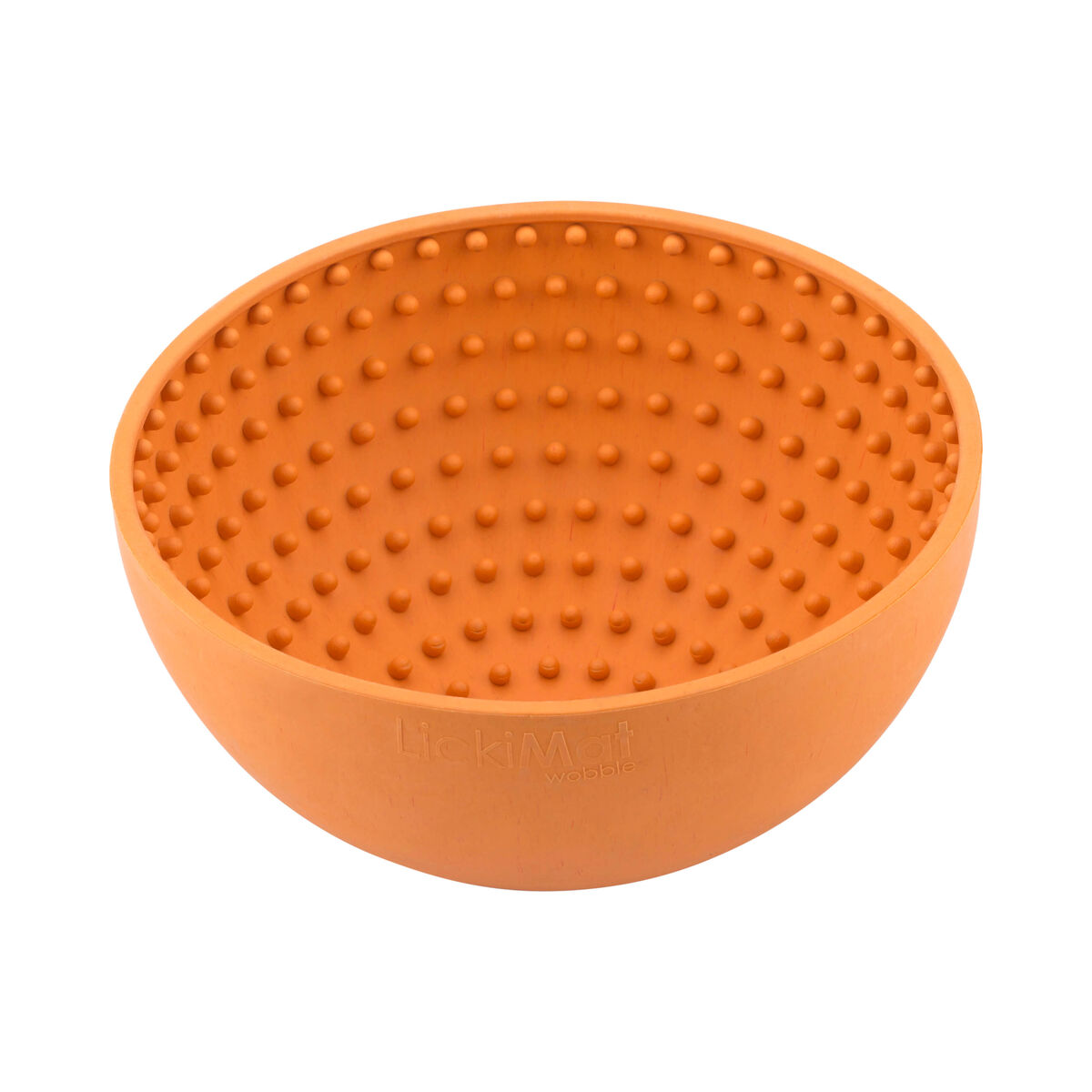 Dog Feeder Lickimat Wobble Orange Rubber Dog Feeder Lickimat Wobble Orange Rubber