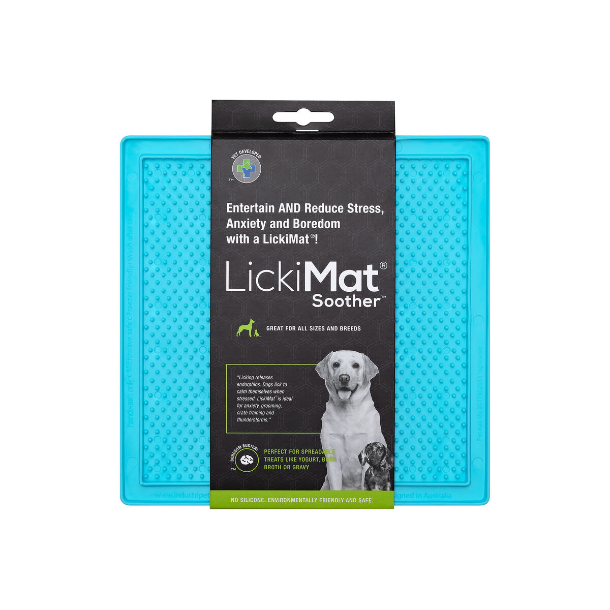 Dog Feeder Lickimat Turquoise TPR Dog Feeder Lickimat Turquoise TPR