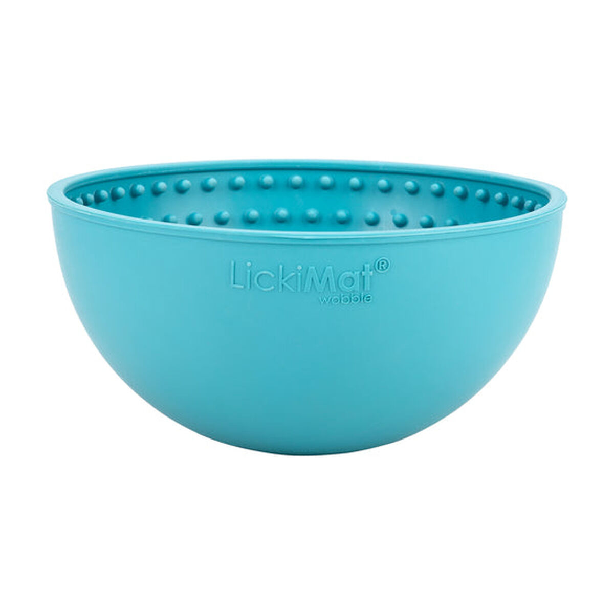 Dog Feeder Lickimat Wobble Turquoise Rubber Dog Feeder Lickimat Wobble Turquoise Rubber