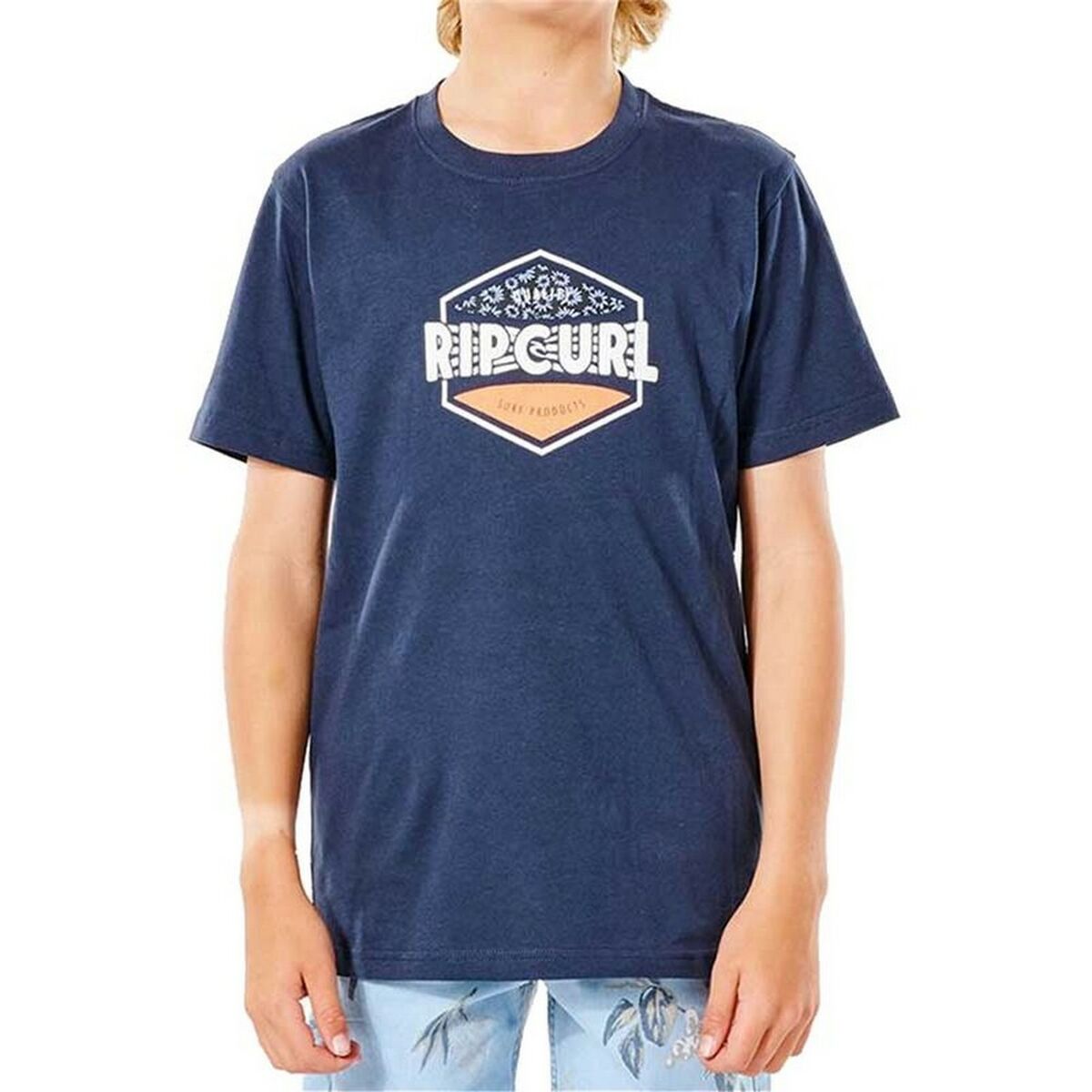 Child’s Short Sleeve T-Shirt Rip Curl Filler Tee B Blue