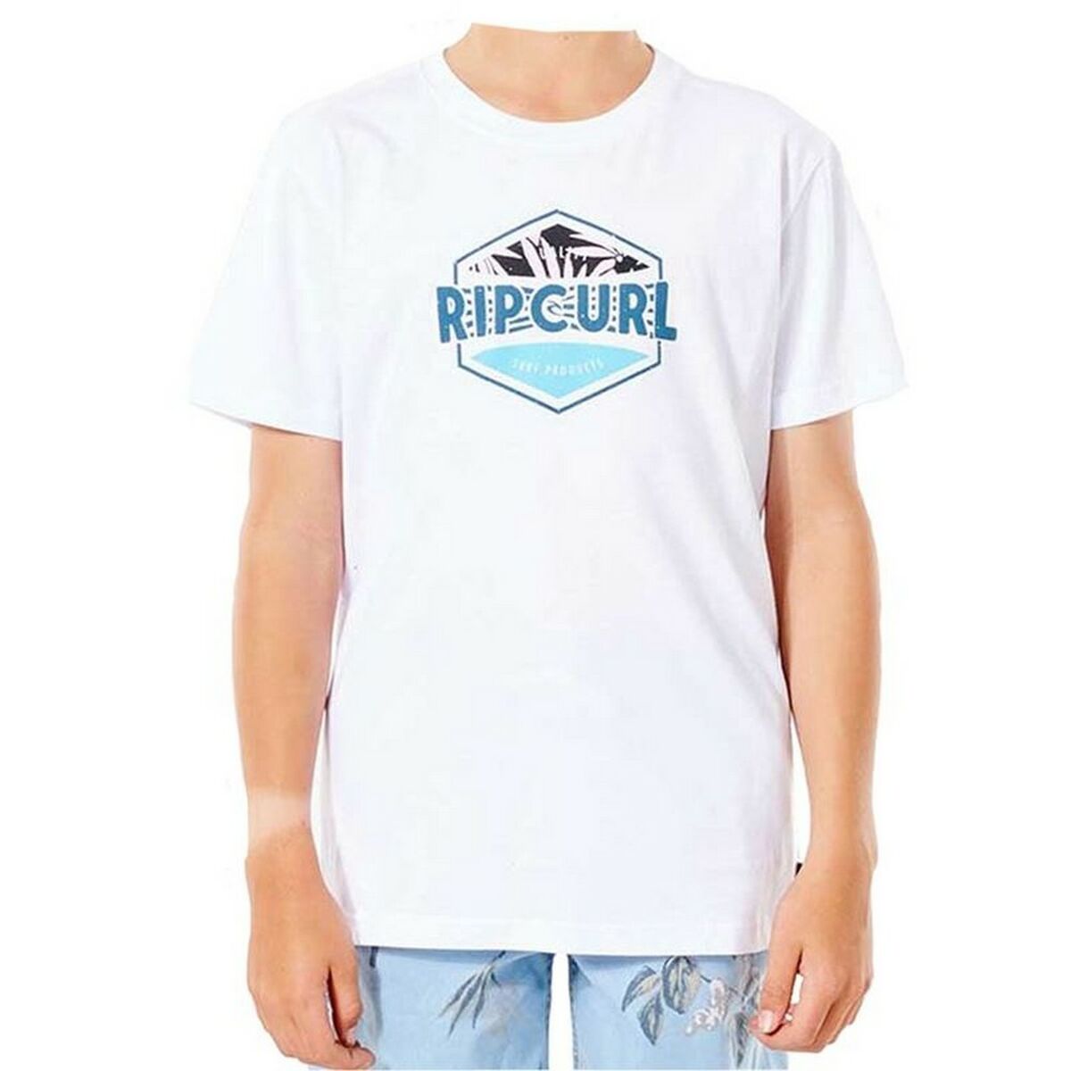 Child’s Short Sleeve T-Shirt Rip Curl Filler Tee B White Child’s Short Sleeve T-Shirt Rip Curl Filler Tee B White