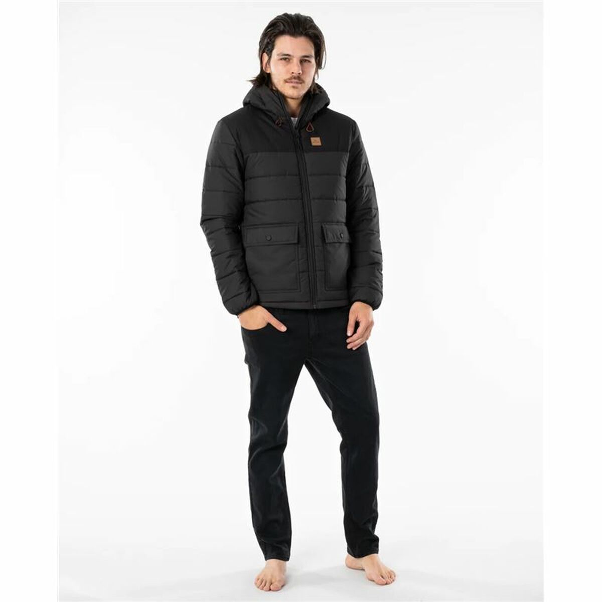 Men’s Sports Jacket Rip Curl Anti Series Ridge Black