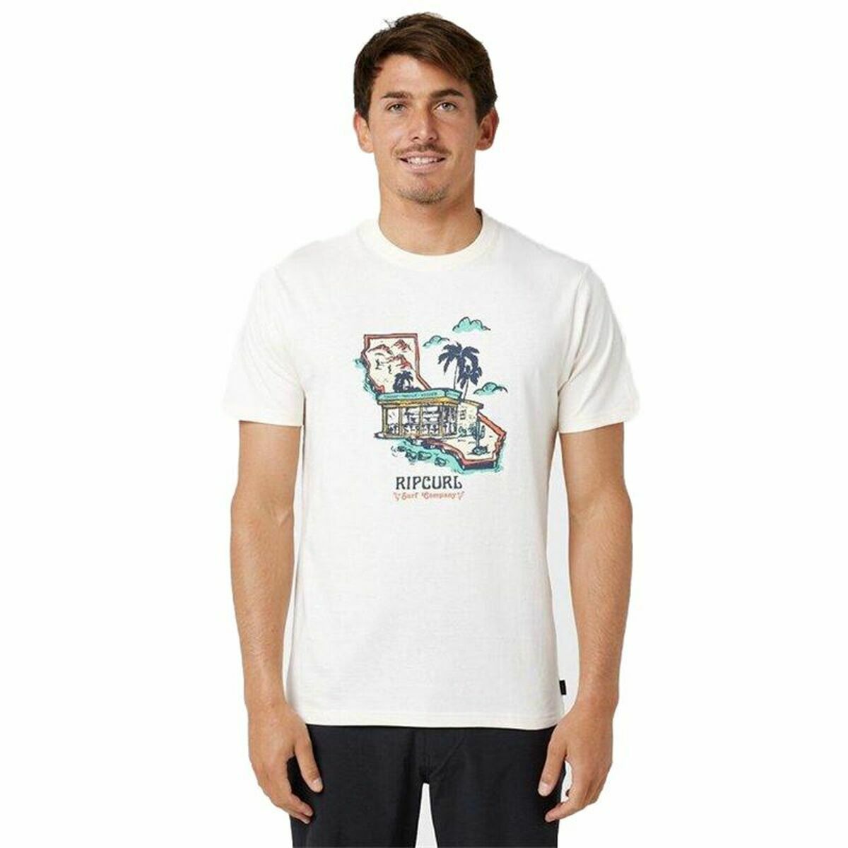 T-shirt Rip Curl Framed White Men T-shirt Rip Curl Framed White Men