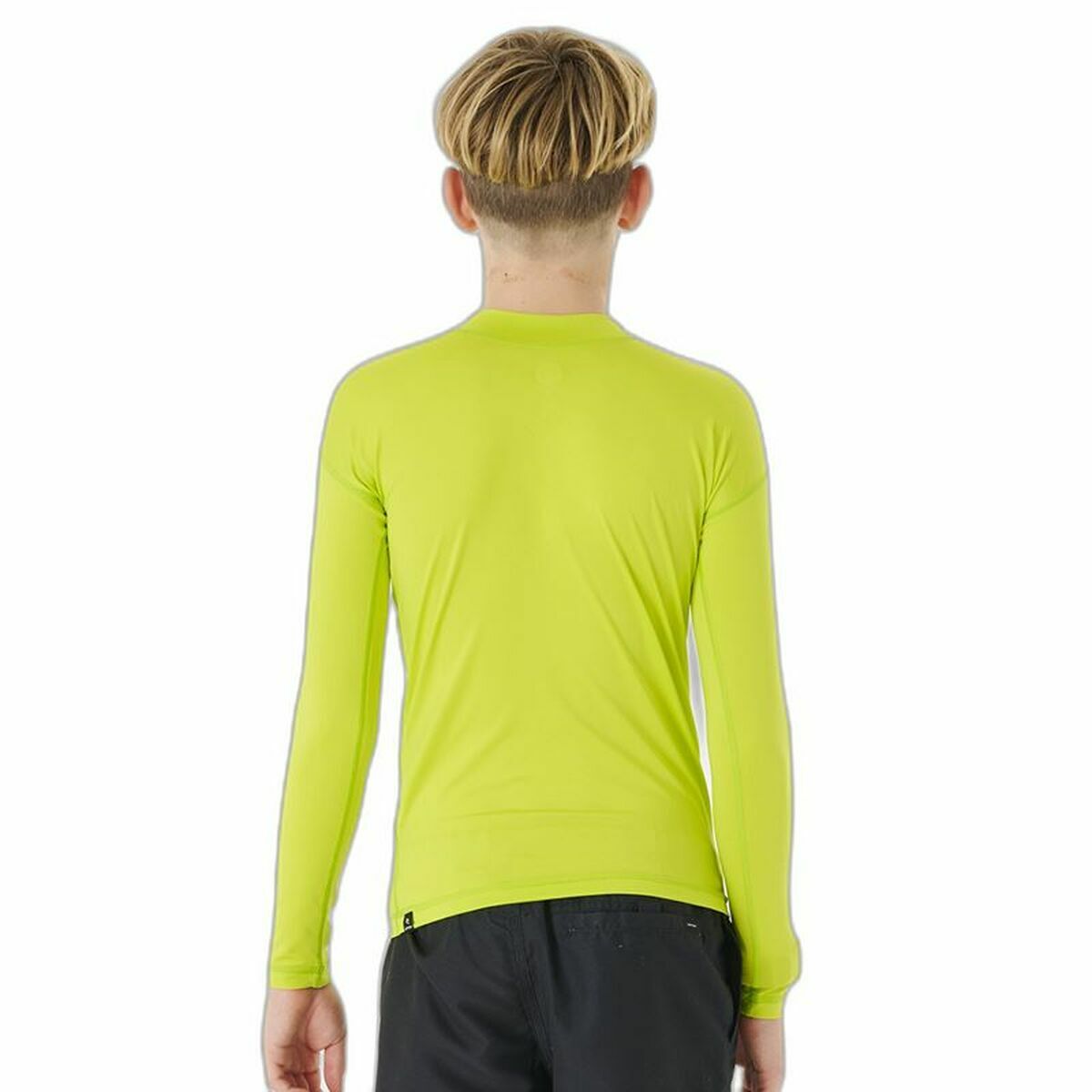 Child’s Short Sleeve T-Shirt Rip Curl Corps L/S Rash Vest  Yellow Surf Lycra