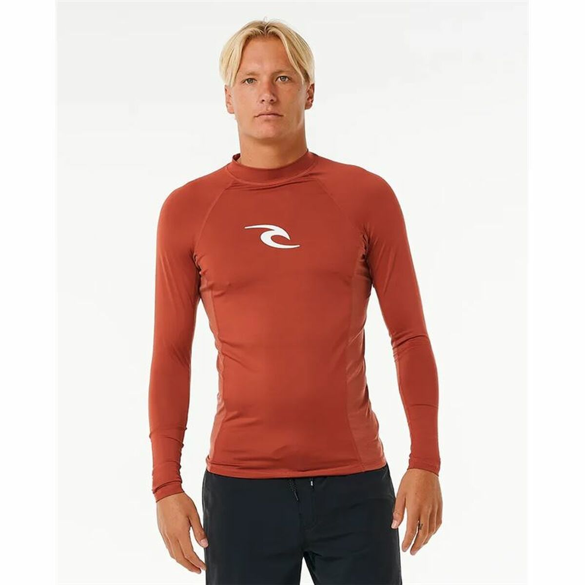 Bathing T-shirt Rip Curl Waves Upf Perf L/S Red Surf