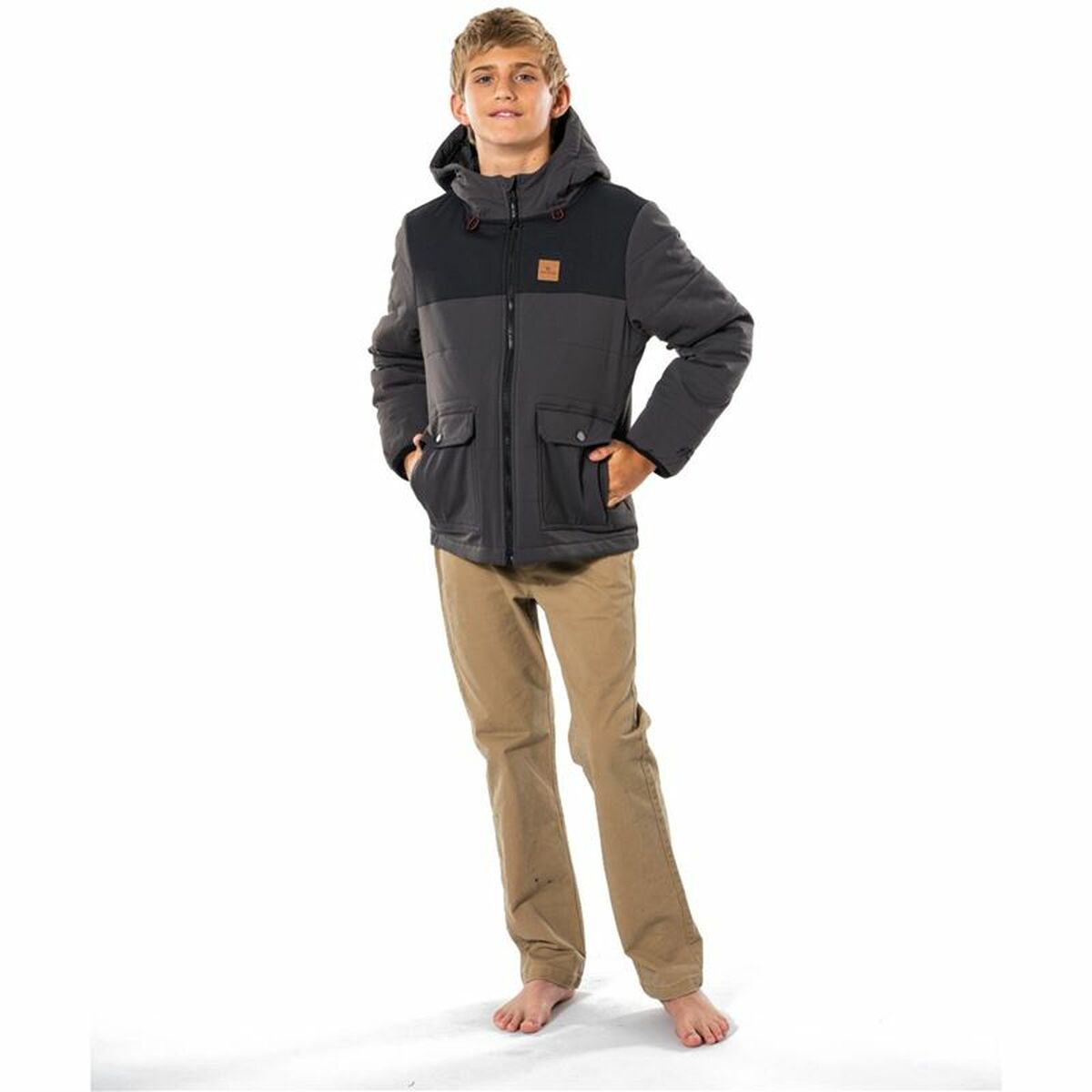 Children’s Sports Jacket Rip Curl Ridge Grey Black