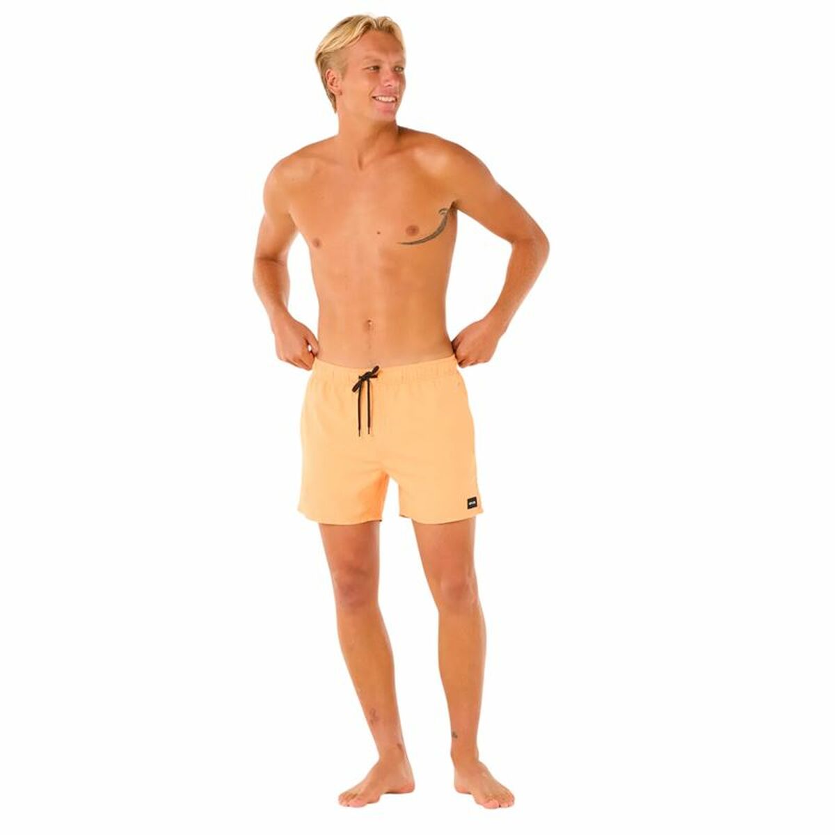 Mens Bathing Costume Rip Curl Offset Volley Orange