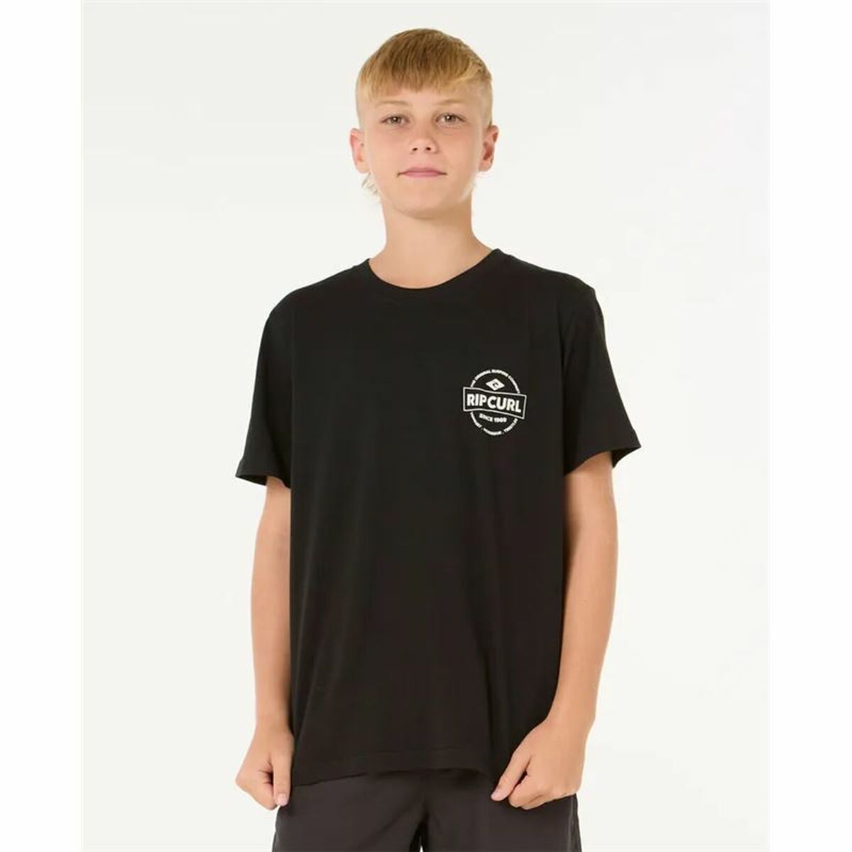 Child’s Short Sleeve T-Shirt Rip Curl Staple Black