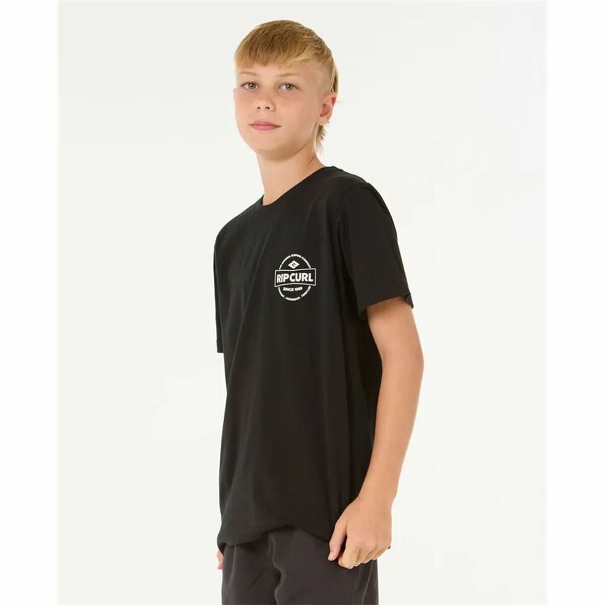 Child’s Short Sleeve T-Shirt Rip Curl Staple Black