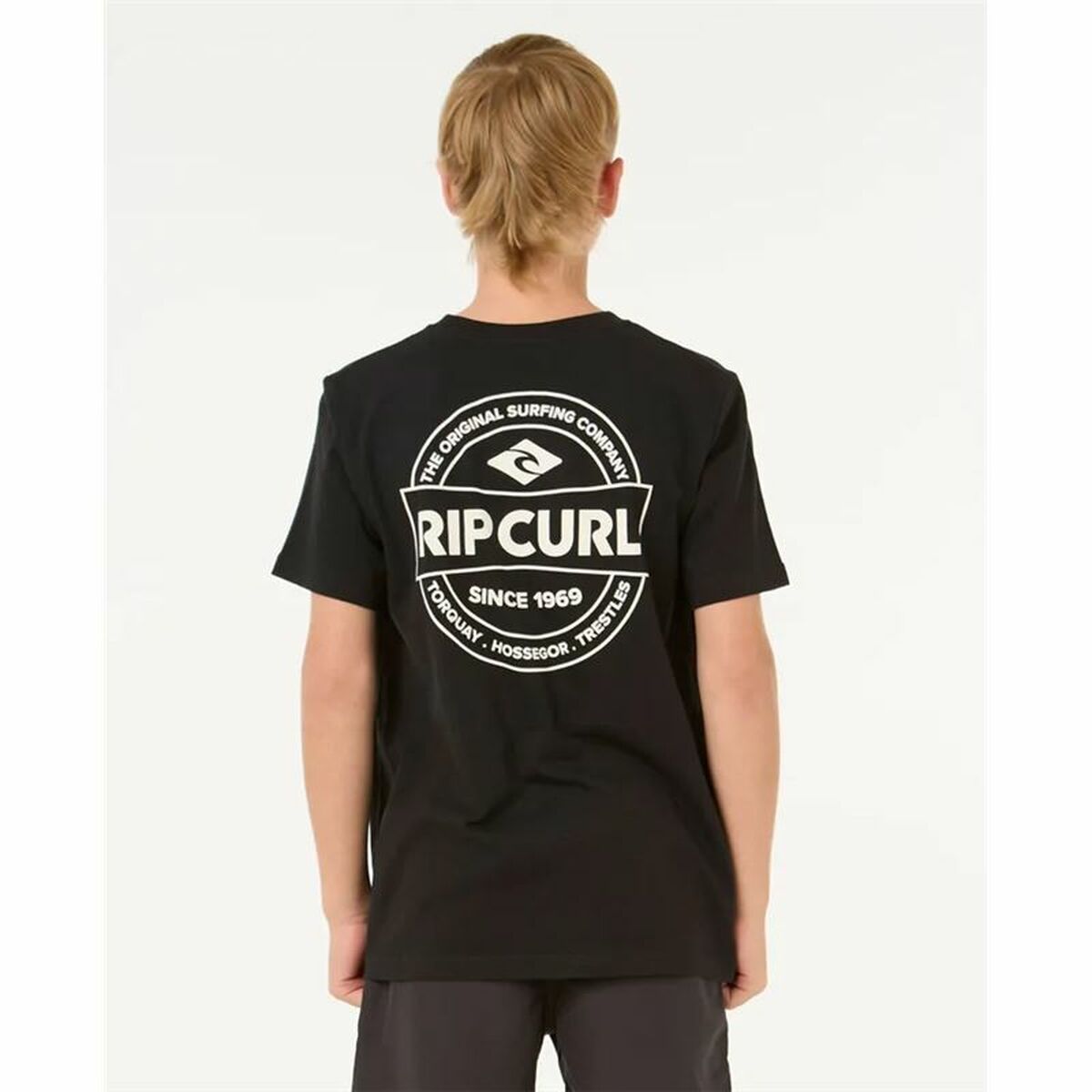 Child’s Short Sleeve T-Shirt Rip Curl Staple Black