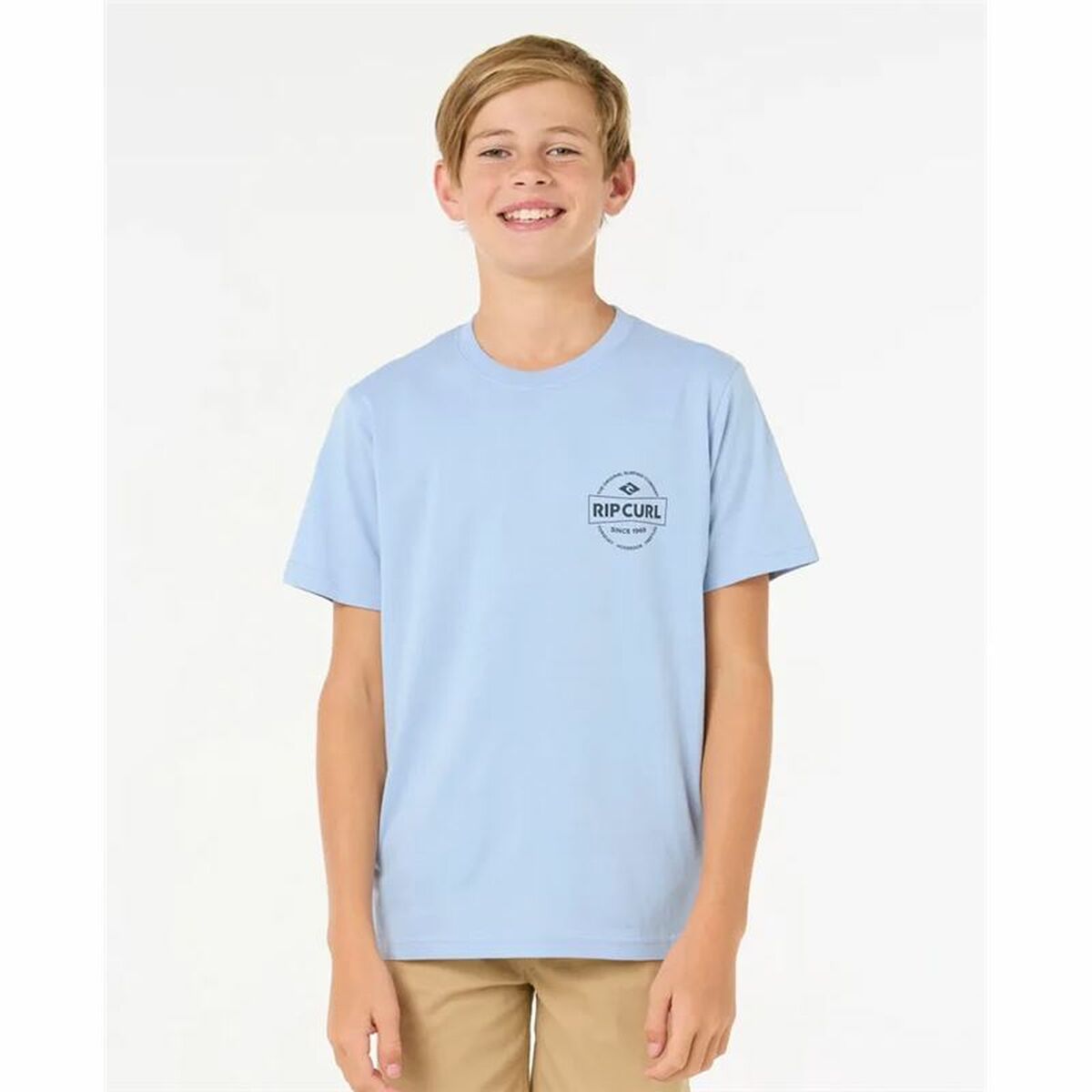 Child’s Short Sleeve T-Shirt Rip Curl Rip Curl Staple Tee Blue