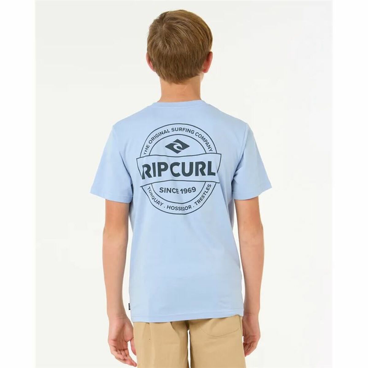Child’s Short Sleeve T-Shirt Rip Curl Rip Curl Staple Tee Blue