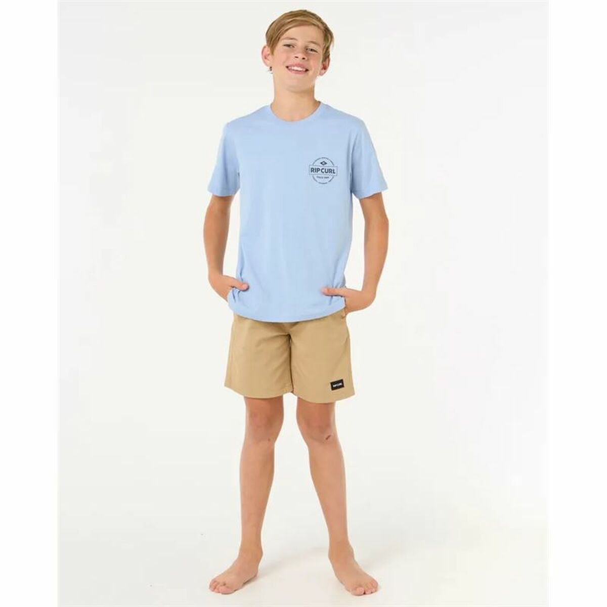 Child’s Short Sleeve T-Shirt Rip Curl Rip Curl Staple Tee Blue